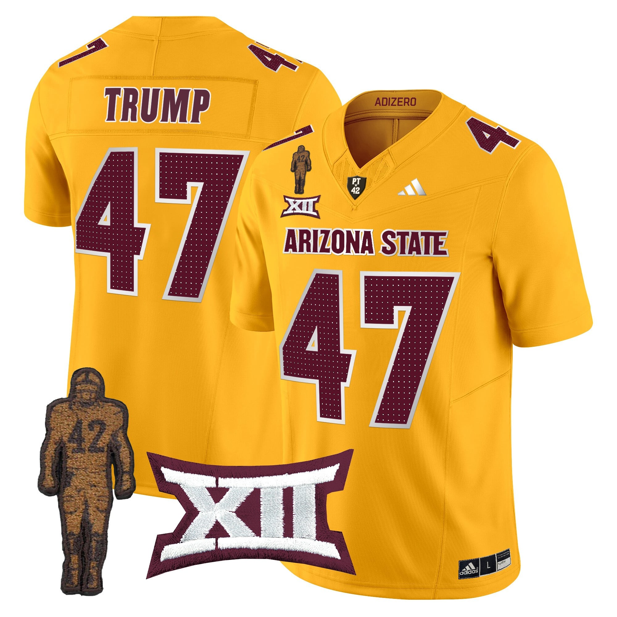 Men's Arizona State Sun Devils 2024 Pat Tillman Honoring Patch Vapor Limited Jersey V2 - All Stitched