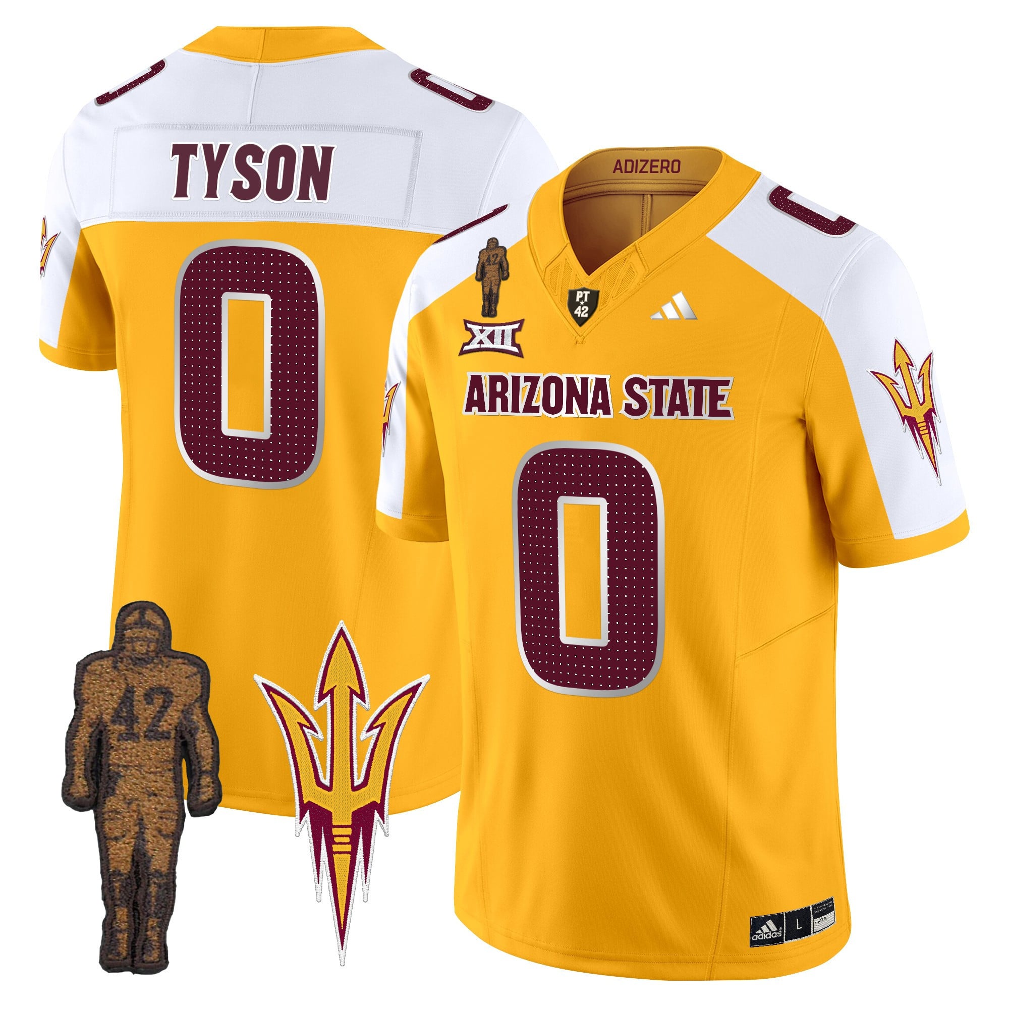 Men's Arizona State Sun Devils 2024 Pat Tillman Honoring Patch Vapor Limited Jersey V2 - All Stitched