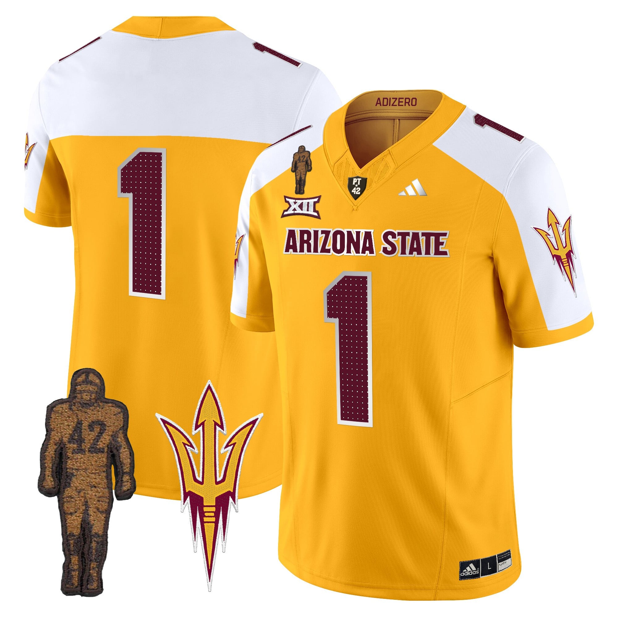 Men's Arizona State Sun Devils 2024 Pat Tillman Honoring Patch Vapor Limited Jersey V2 - All Stitched