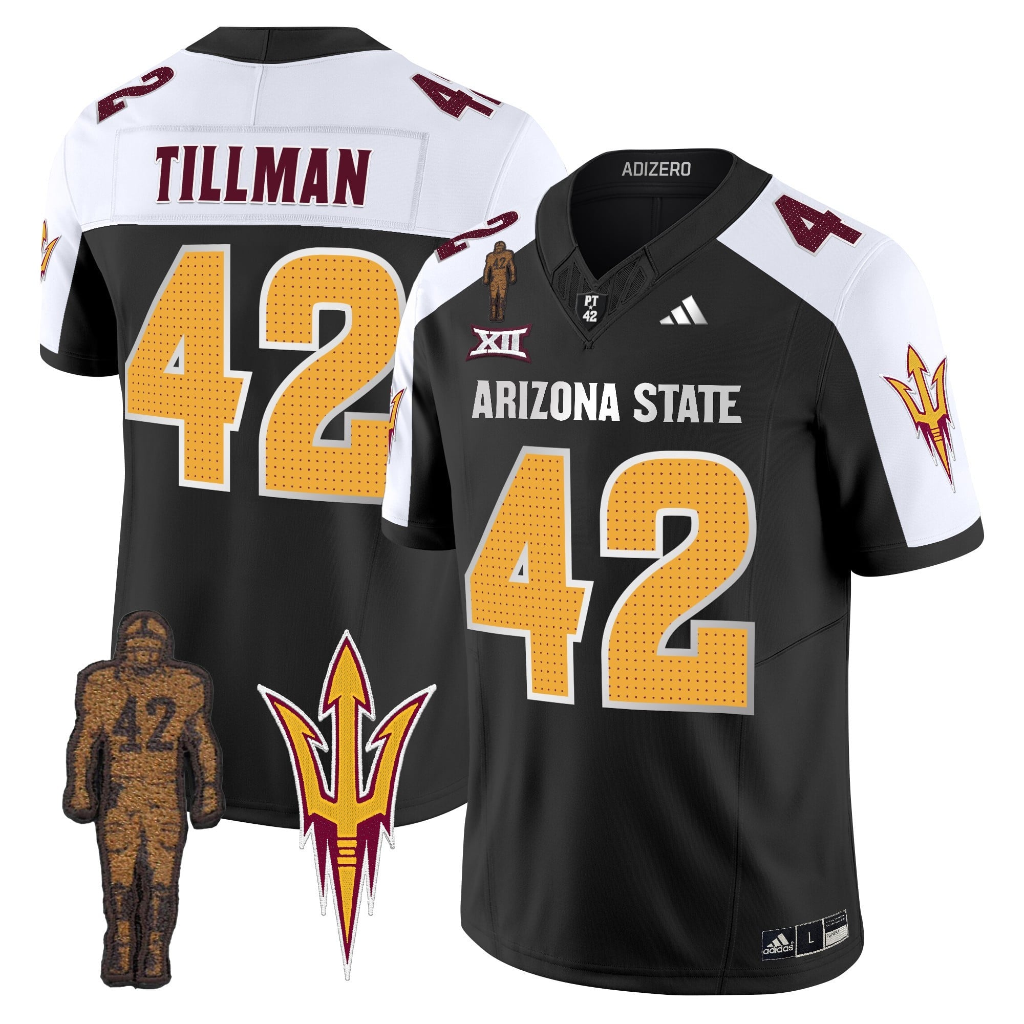Men's Arizona State Sun Devils 2024 Pat Tillman Honoring Patch Vapor Limited Jersey V2 - All Stitched