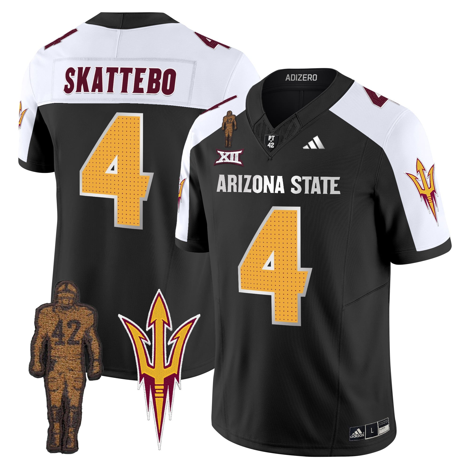 Men's Arizona State Sun Devils 2024 Pat Tillman Honoring Patch Vapor Limited Jersey V2 - All Stitched