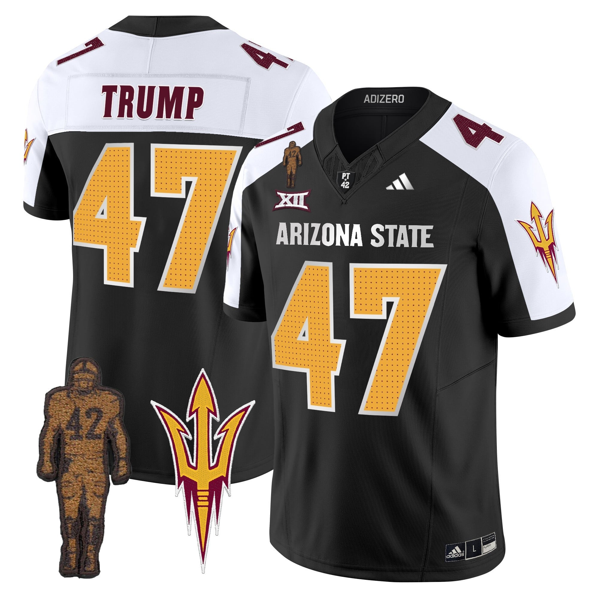 Men's Arizona State Sun Devils 2024 Pat Tillman Honoring Patch Vapor Limited Jersey V2 - All Stitched