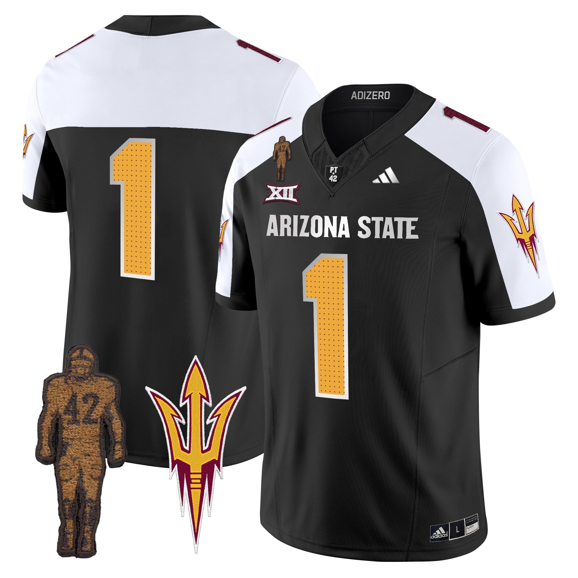 Men's Arizona State Sun Devils 2024 Pat Tillman Honoring Patch Vapor Limited Jersey V2 - All Stitched