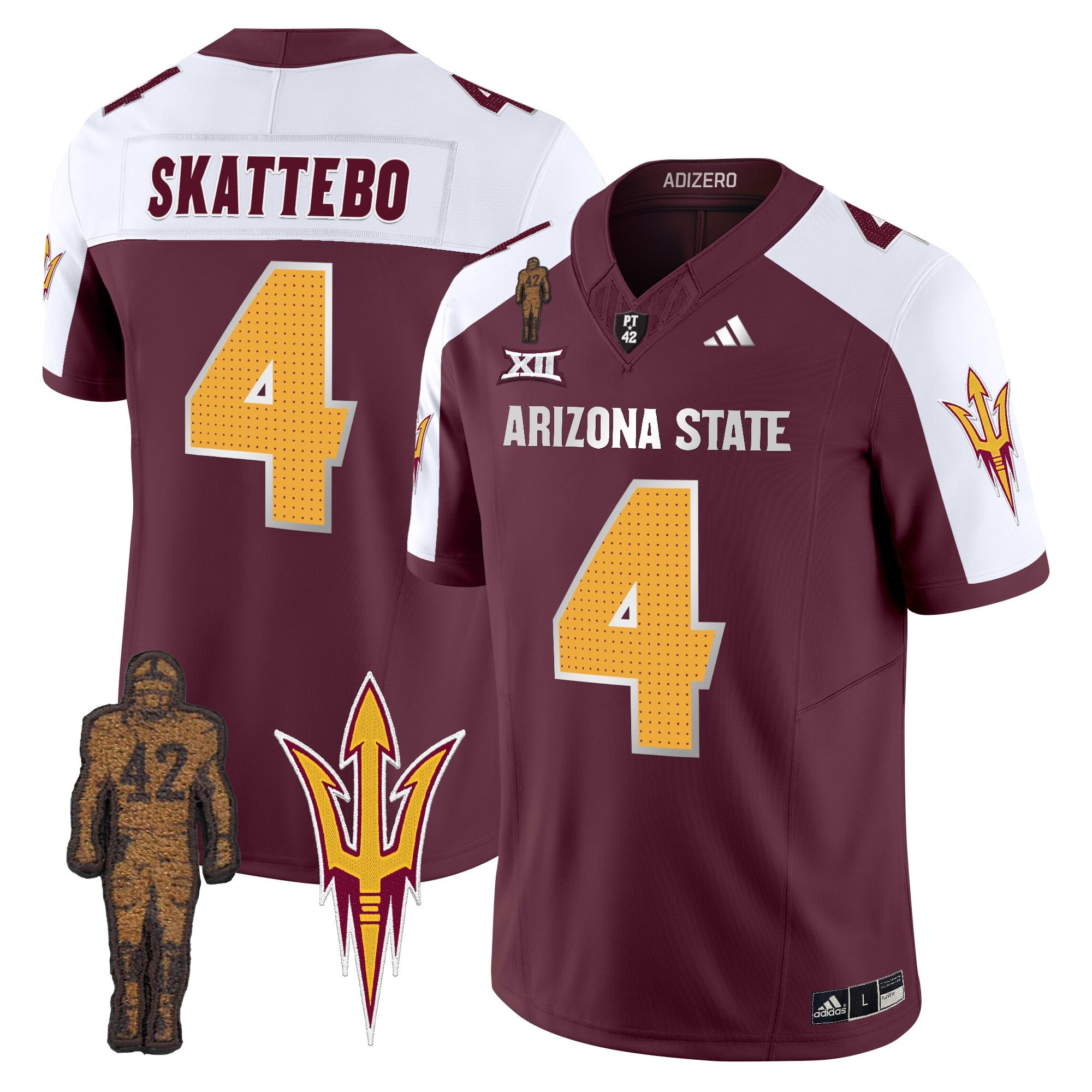 Men's Arizona State Sun Devils 2024 Pat Tillman Honoring Patch Vapor Limited Jersey V2 - All Stitched