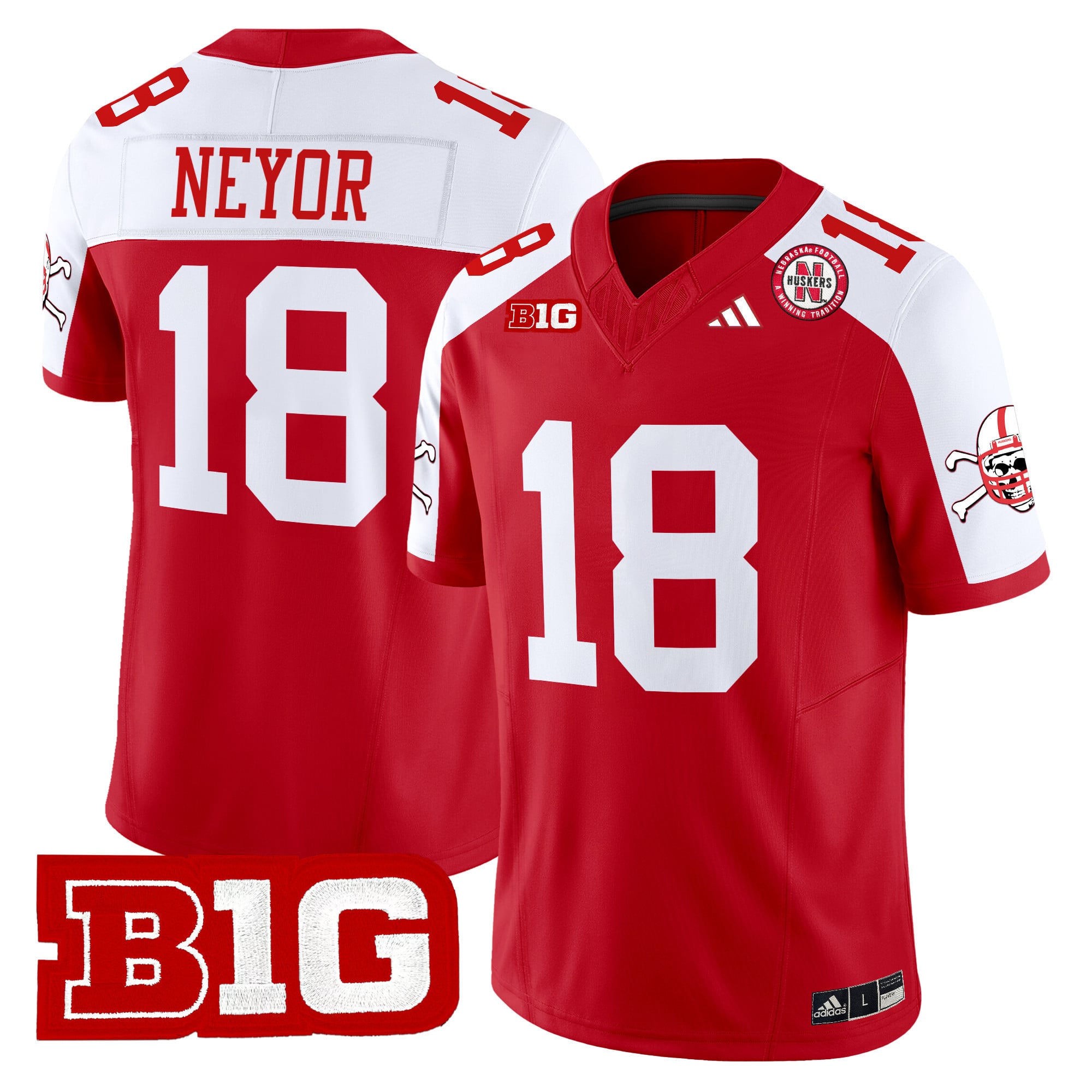 Men's Nebraska Cornhuskers 2024 Vapor Limited Jersey V2 - All Stitched