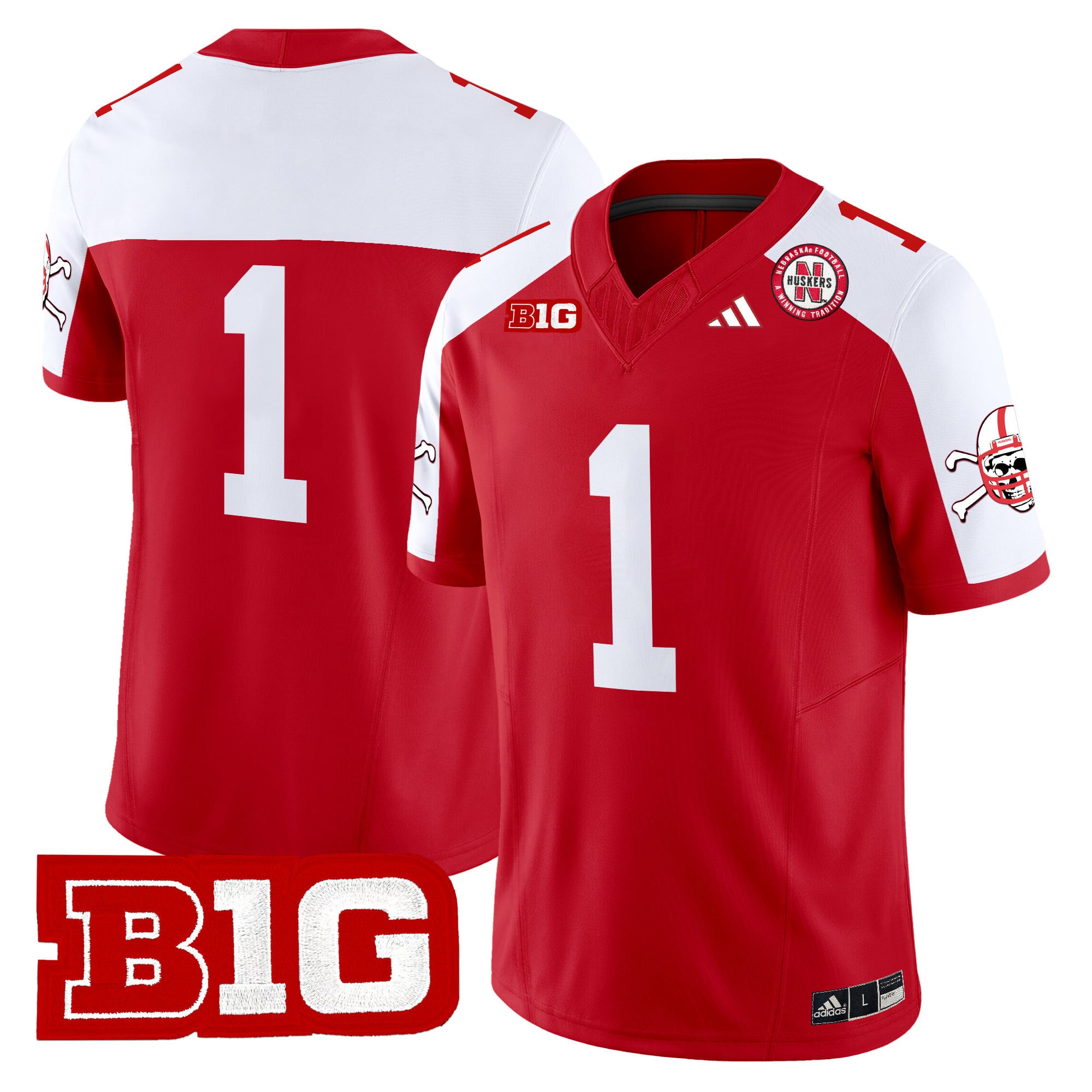 Men's Nebraska Cornhuskers 2024 Vapor Limited Jersey V2 - All Stitched