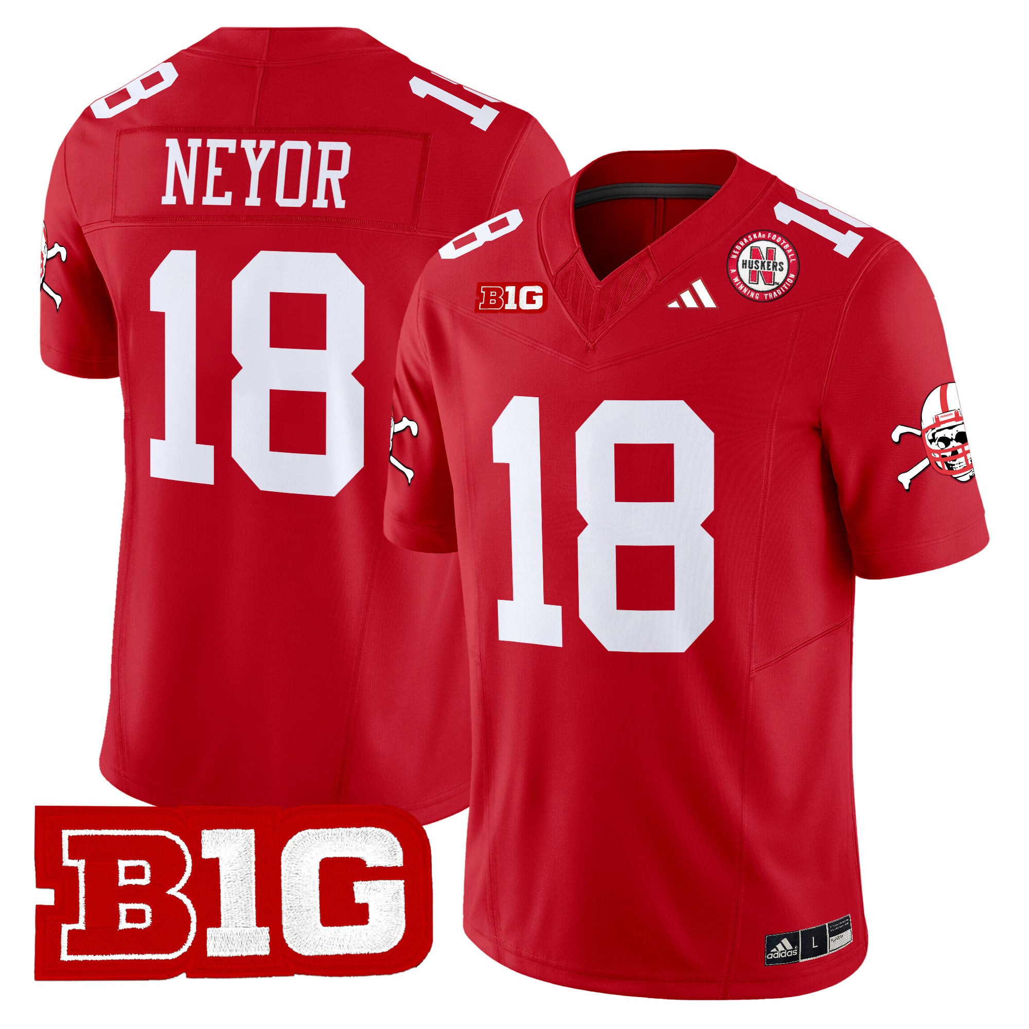 Men's Nebraska Cornhuskers 2024 Vapor Limited Jersey V2 - All Stitched