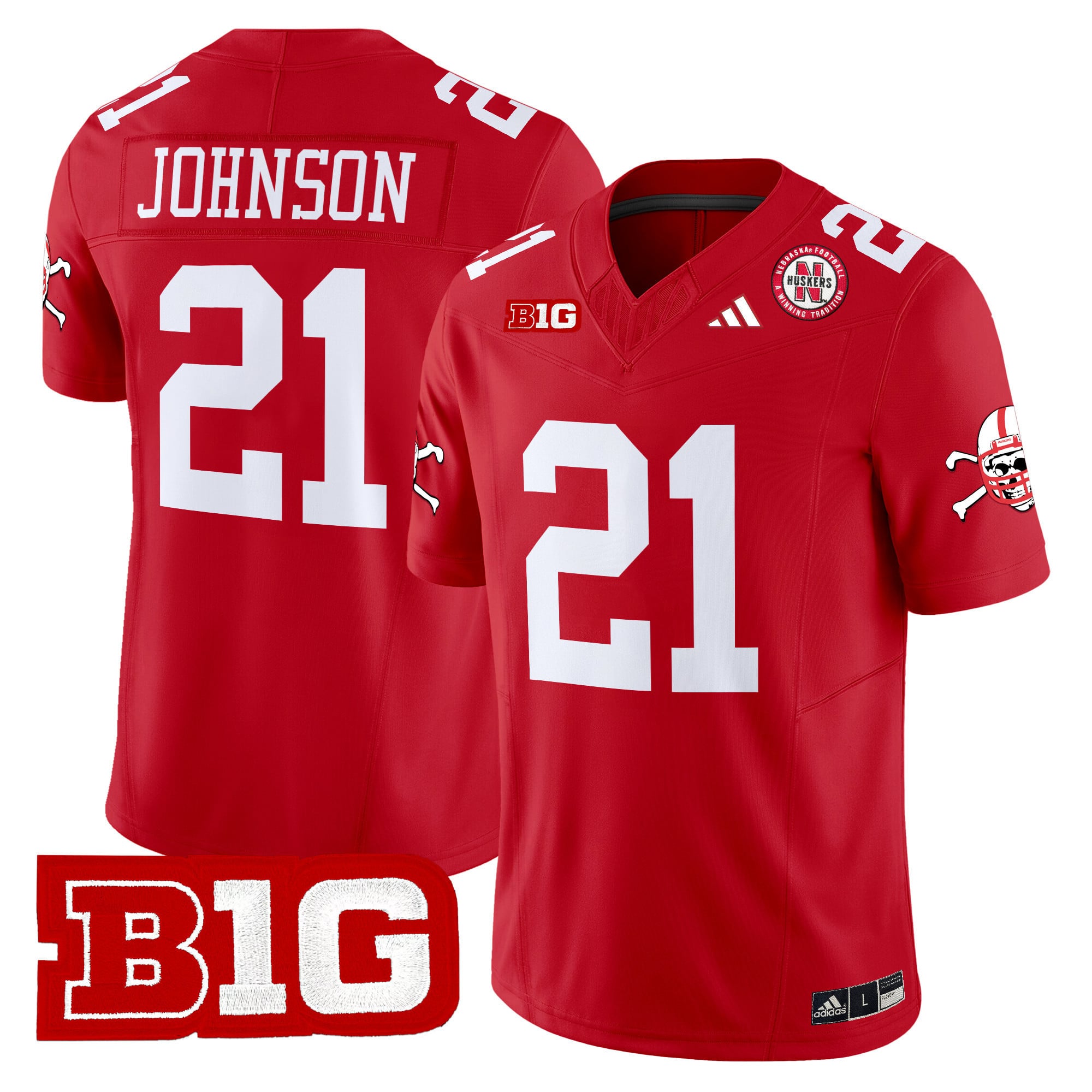 Men's Nebraska Cornhuskers 2024 Vapor Limited Jersey V2 - All Stitched