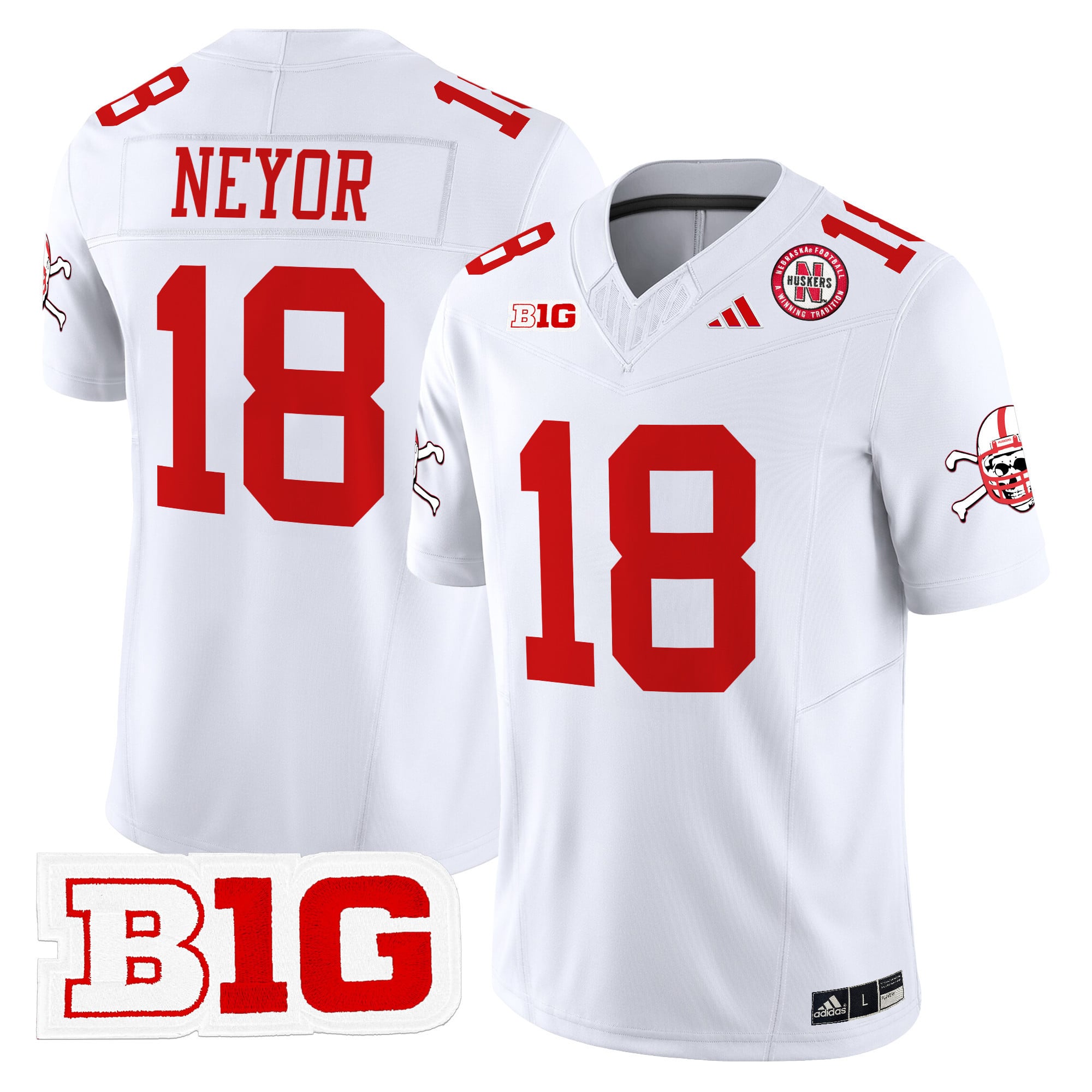 Men's Nebraska Cornhuskers 2024 Vapor Limited Jersey V2 - All Stitched