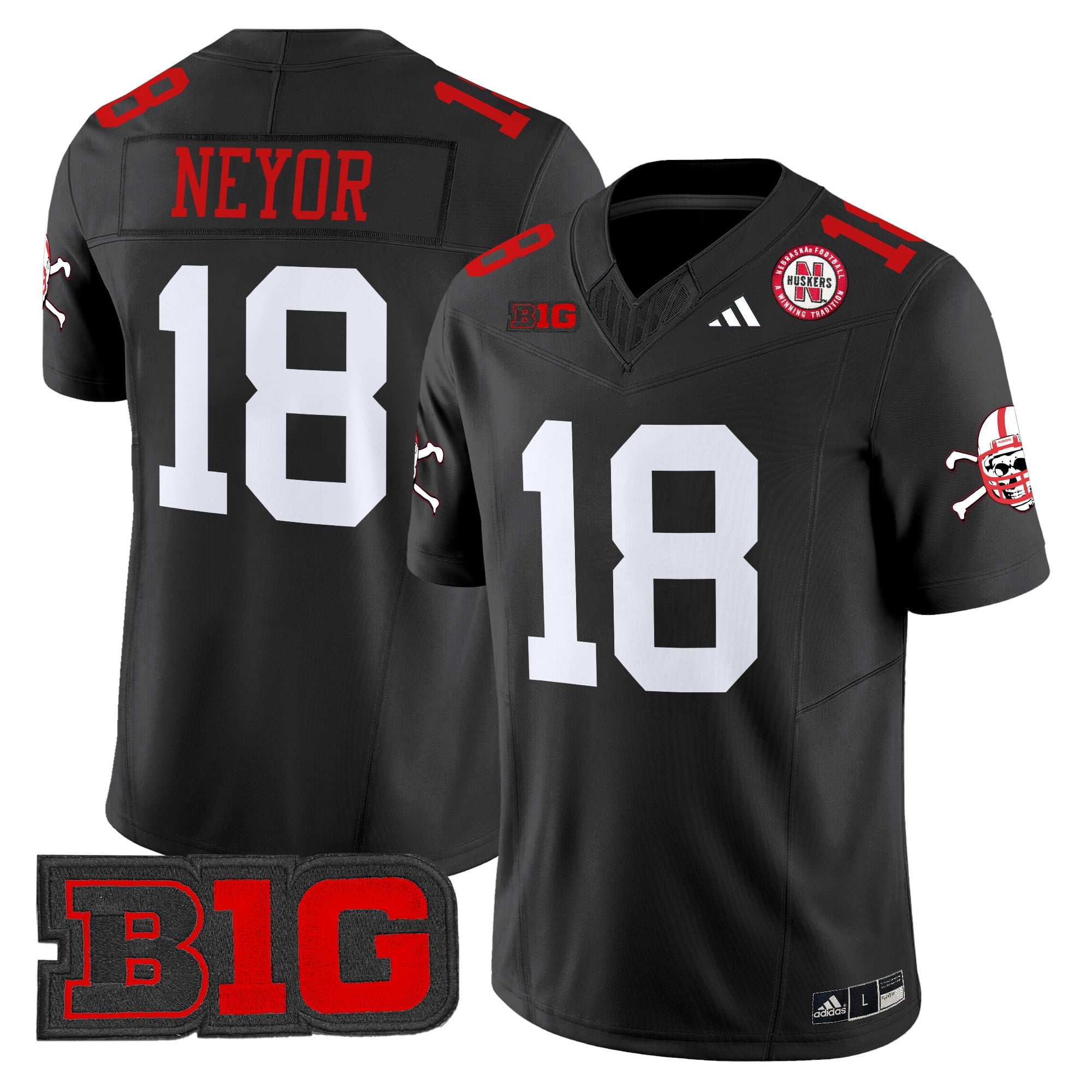 Men's Nebraska Cornhuskers 2024 Vapor Limited Jersey V2 - All Stitched