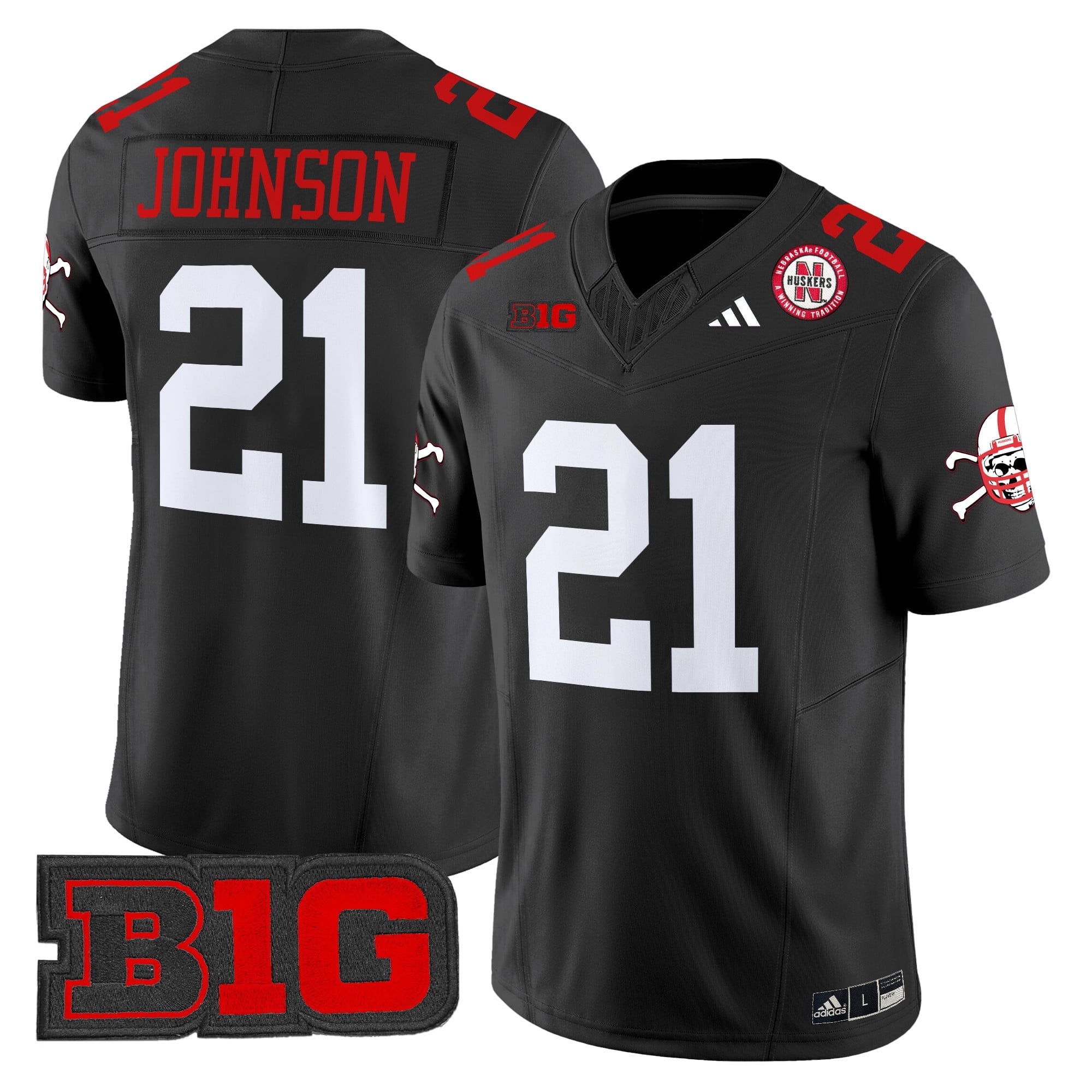 Men's Nebraska Cornhuskers 2024 Vapor Limited Jersey V2 - All Stitched