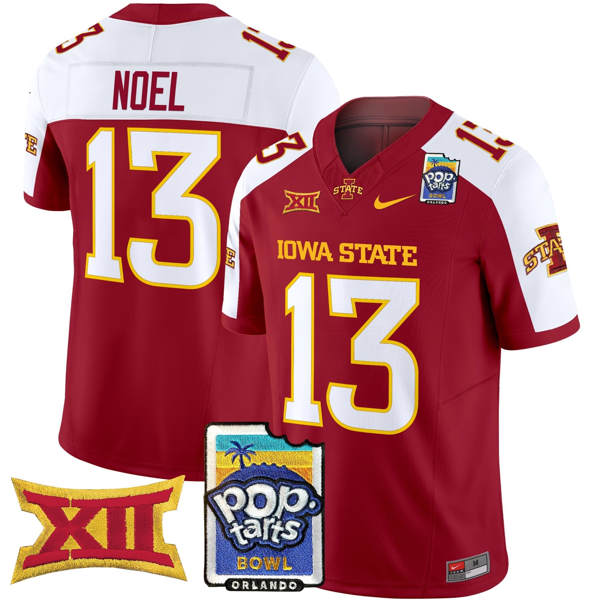 Men's Iowa State Cyclones 2025 PopTarts Bowl Patch Vapor Limited Jersey - All Stitched