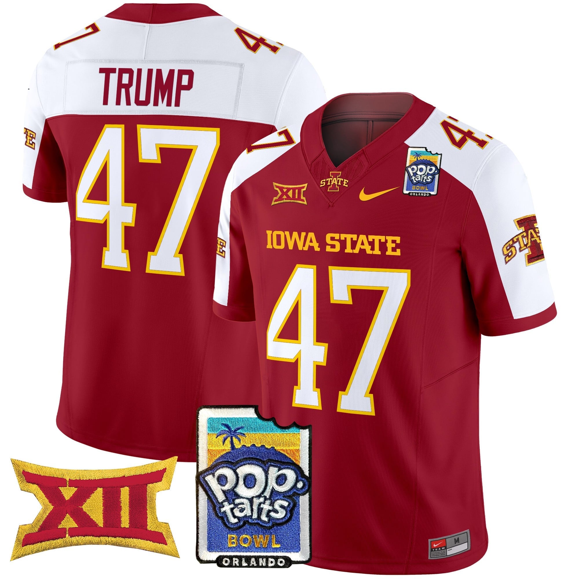 Men's Iowa State Cyclones 2025 PopTarts Bowl Patch Vapor Limited Jersey - All Stitched