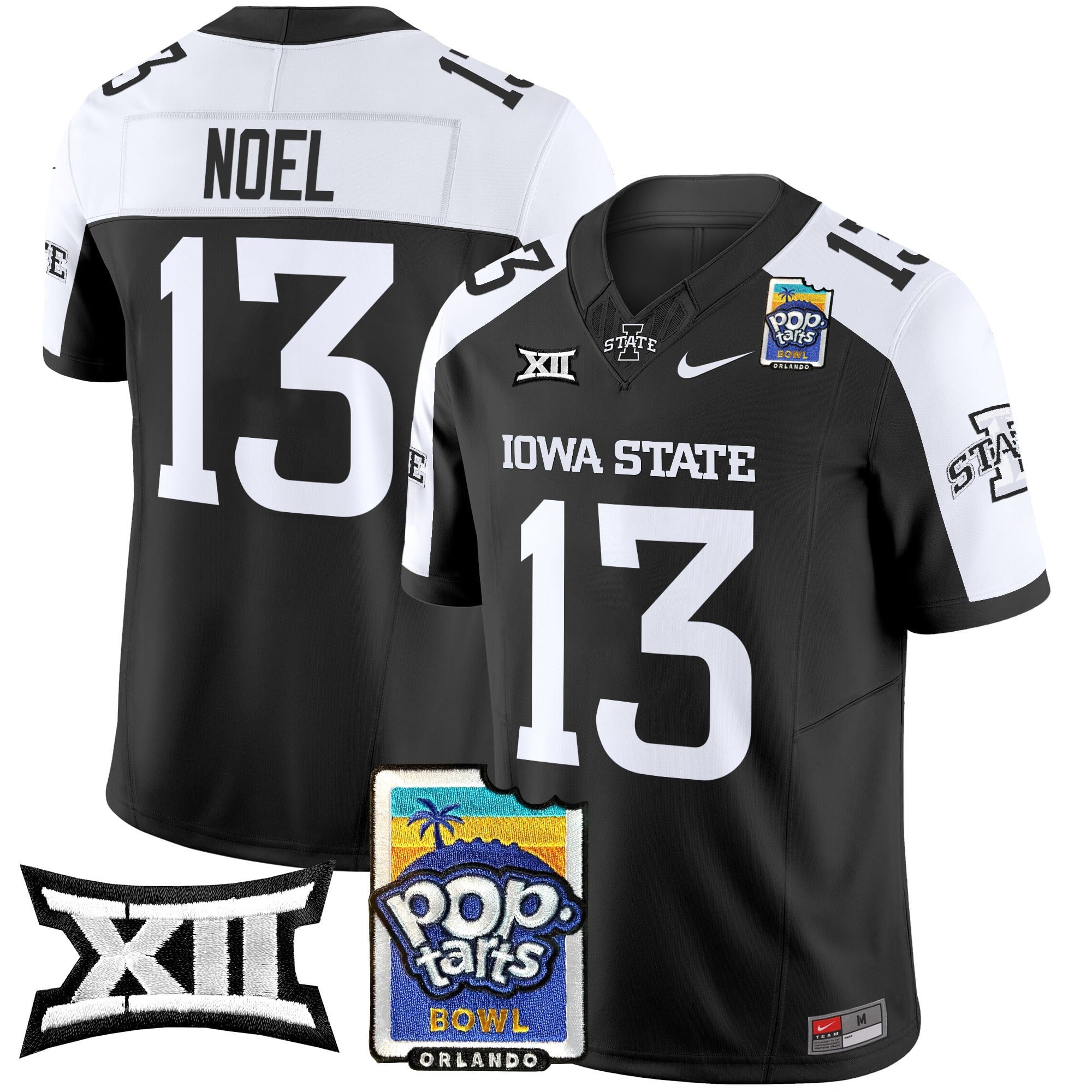 Men's Iowa State Cyclones 2025 PopTarts Bowl Patch Vapor Limited Jersey - All Stitched