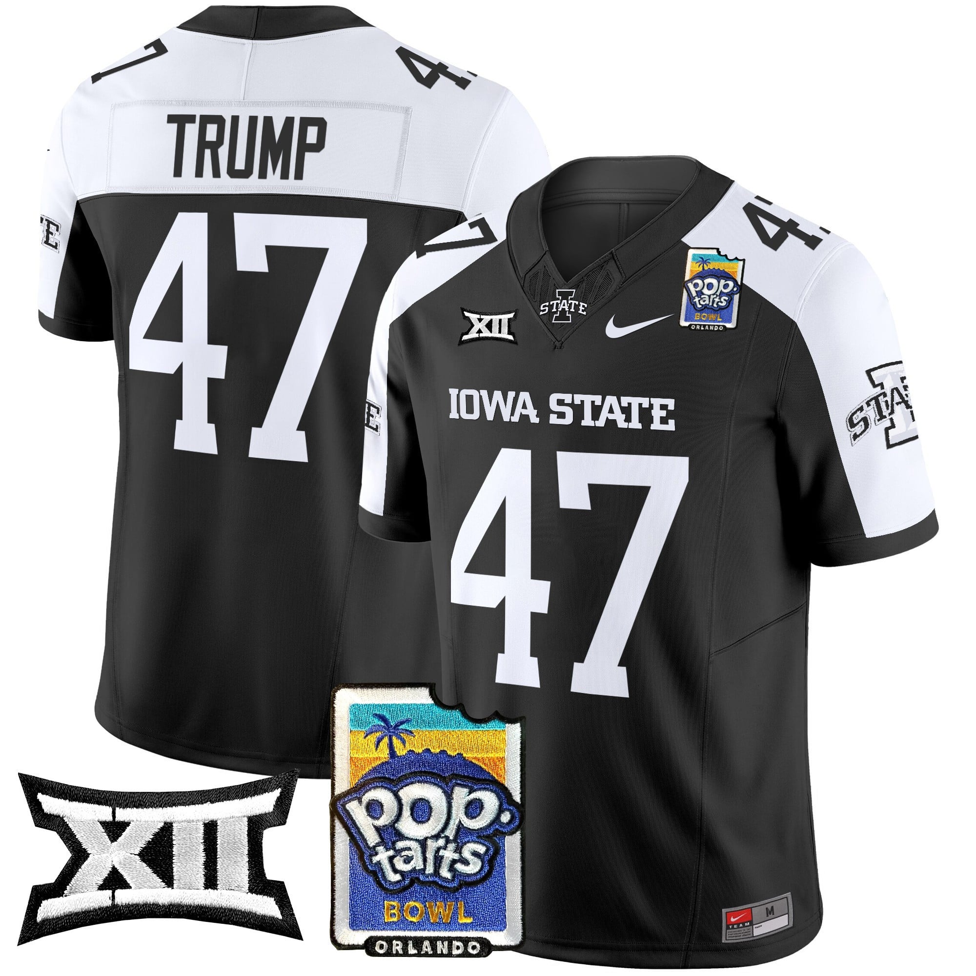 Men's Iowa State Cyclones 2025 PopTarts Bowl Patch Vapor Limited Jersey - All Stitched