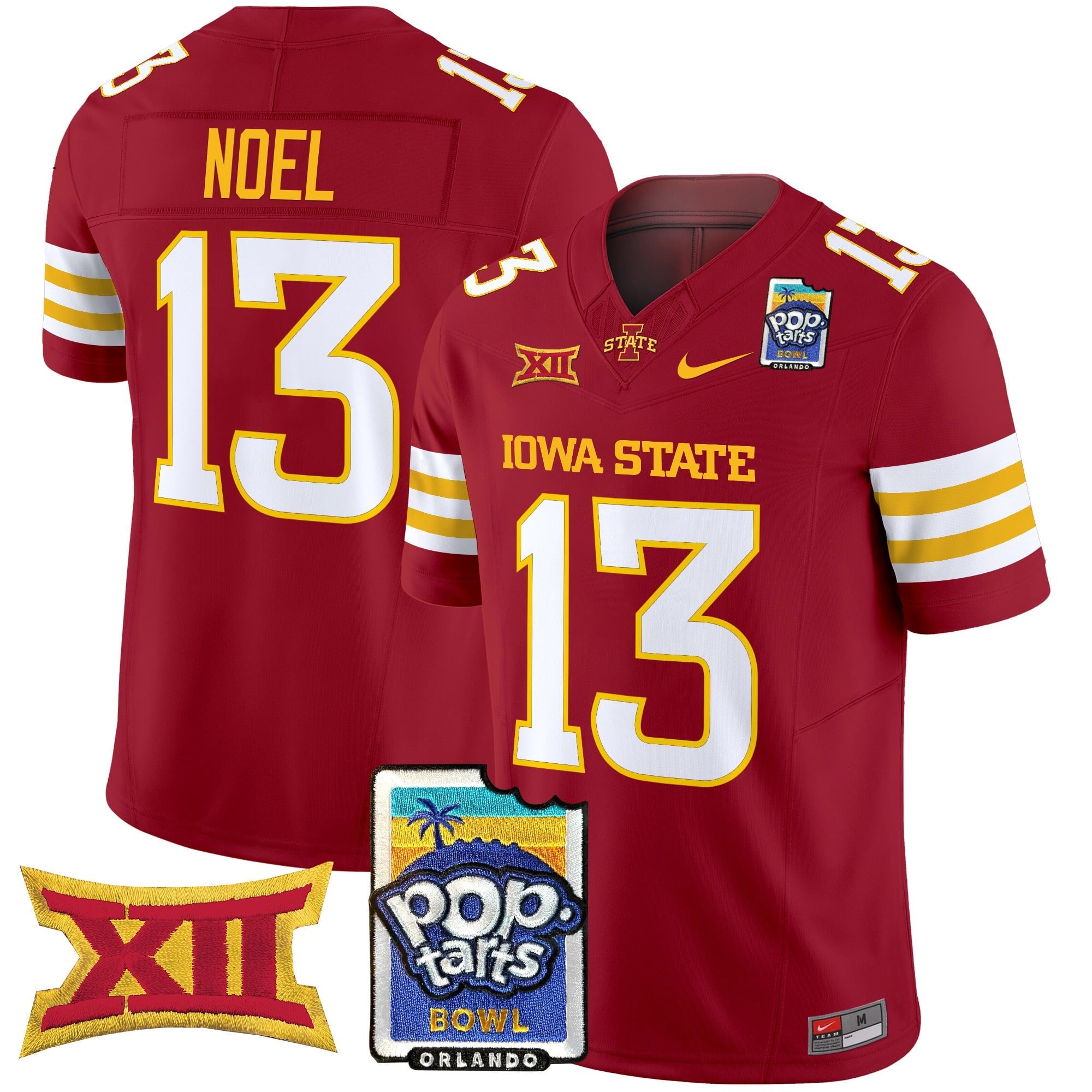 Men's Iowa State Cyclones 2025 PopTarts Bowl Patch Vapor Limited Jersey - All Stitched