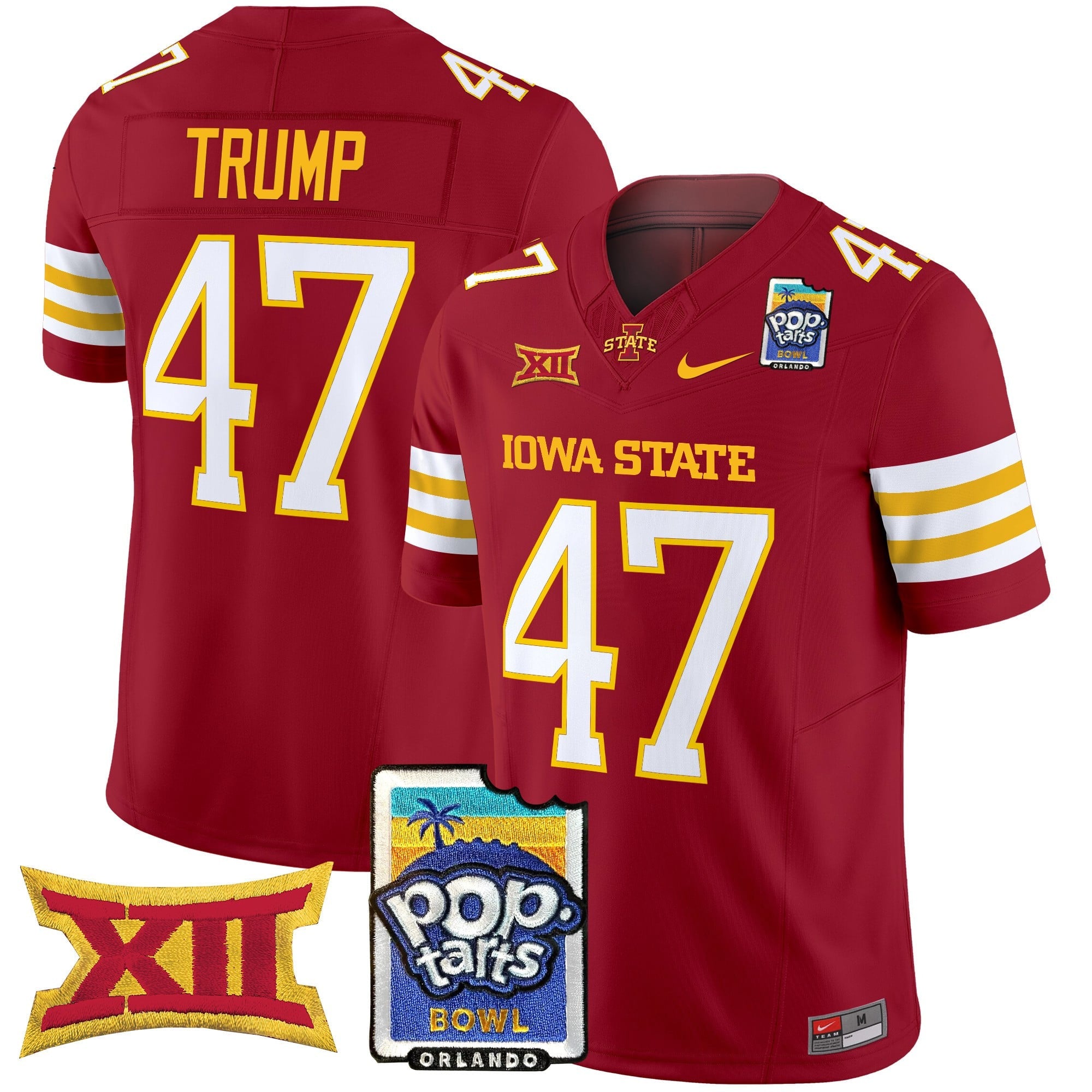 Men's Iowa State Cyclones 2025 PopTarts Bowl Patch Vapor Limited Jersey - All Stitched