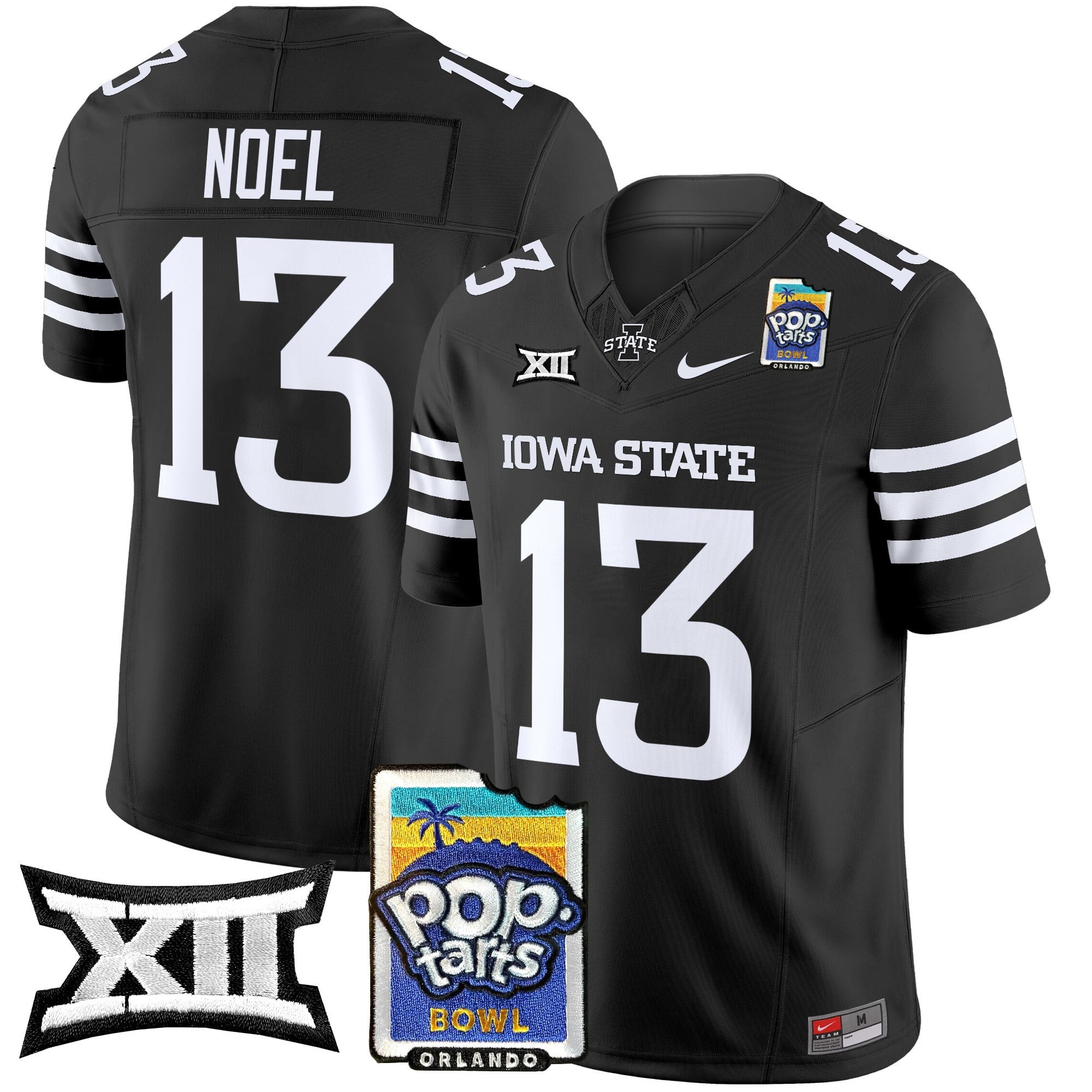 Men's Iowa State Cyclones 2025 PopTarts Bowl Patch Vapor Limited Jersey - All Stitched
