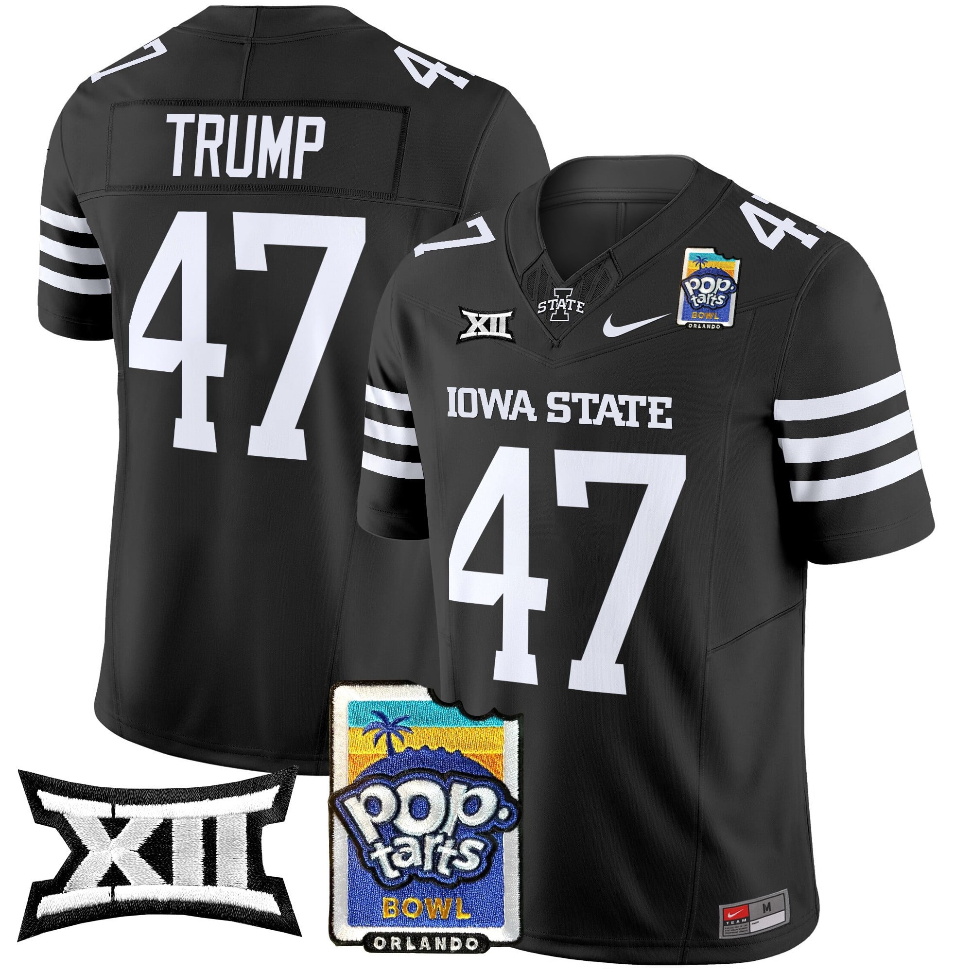 Men's Iowa State Cyclones 2025 PopTarts Bowl Patch Vapor Limited Jersey - All Stitched