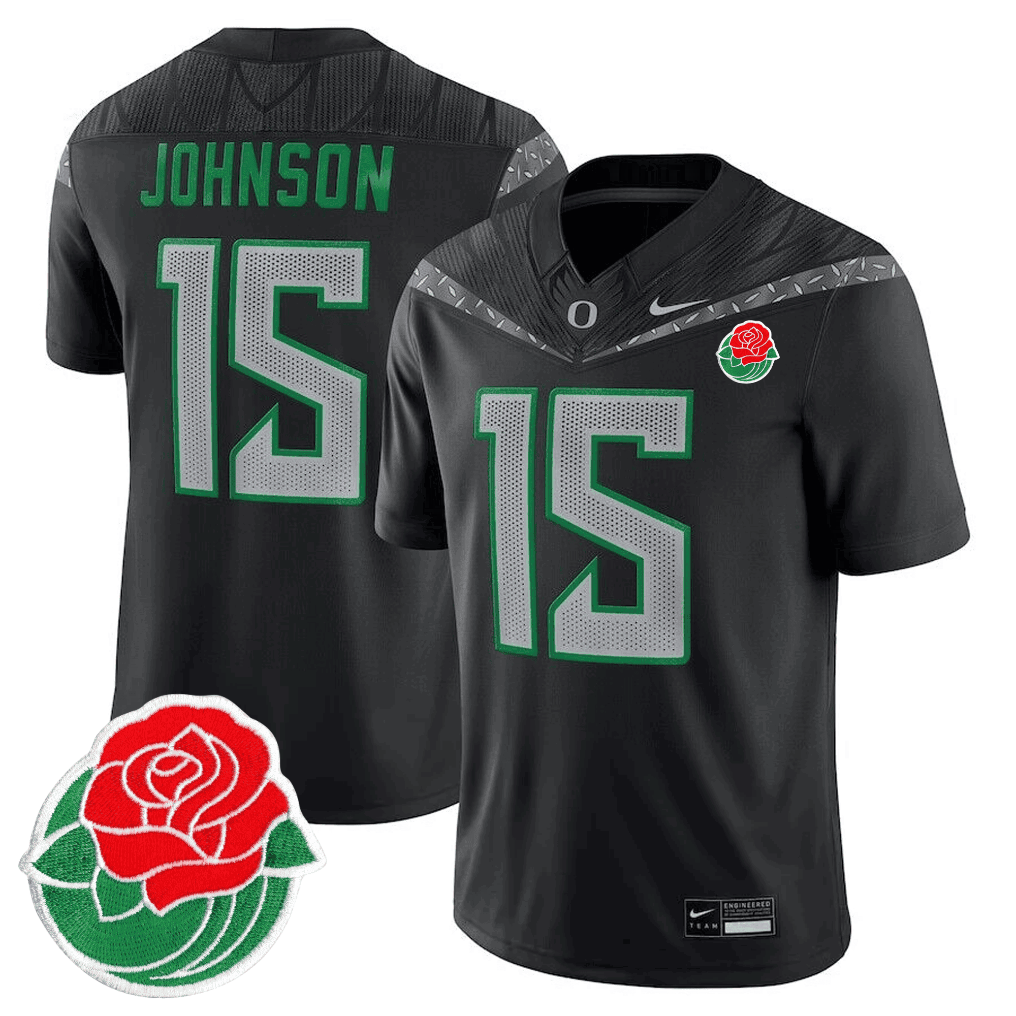 Men's Oregon Ducks Rose Bowl Patch Vapor Limited Jersey - All Stitched