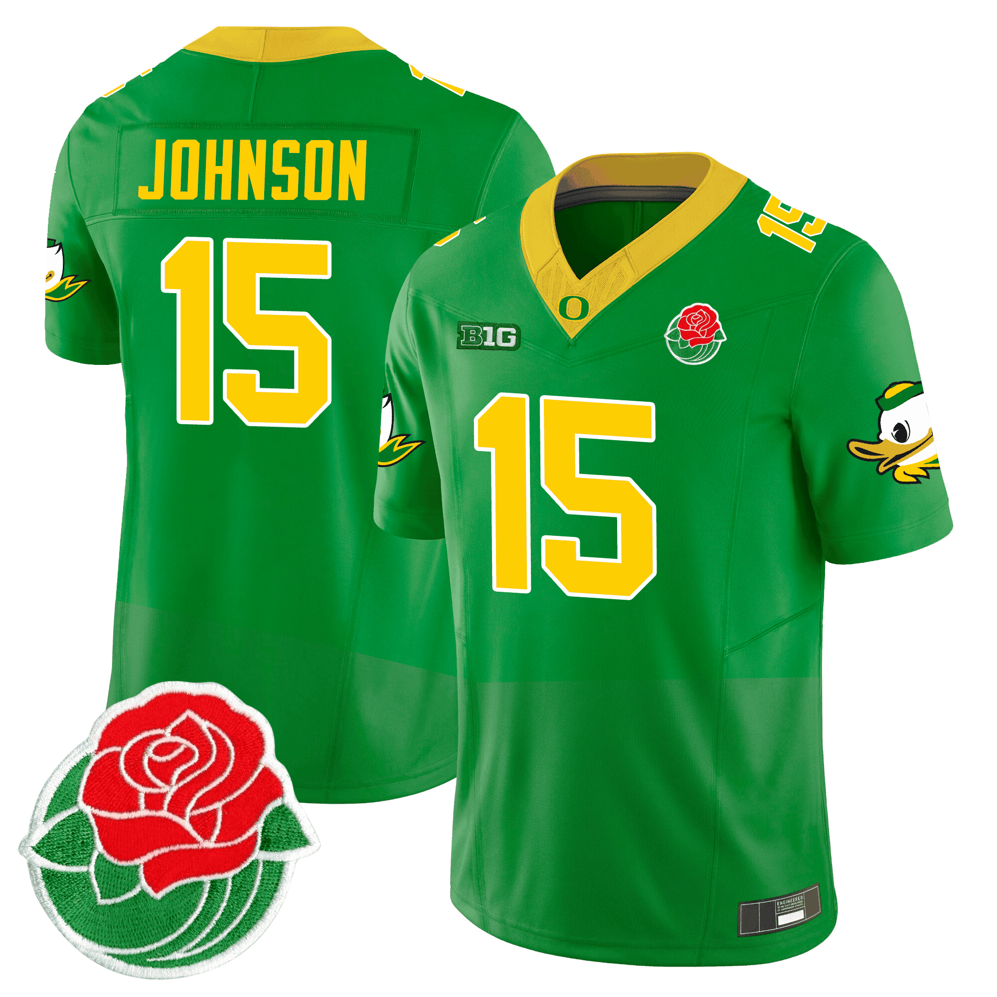 Men's Oregon Ducks Rose Bowl Patch Vapor Limited Jersey - All Stitched