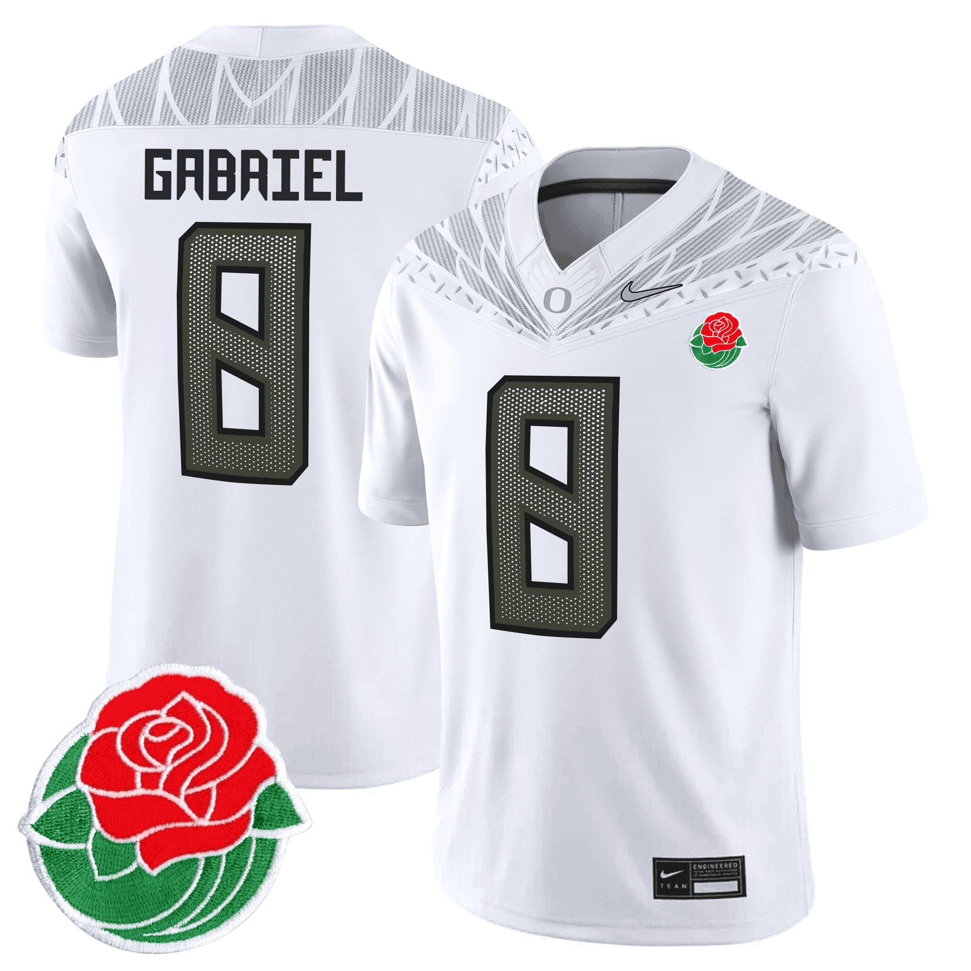 Men's Oregon Ducks Rose Bowl Patch Vapor Limited Jersey - All Stitched