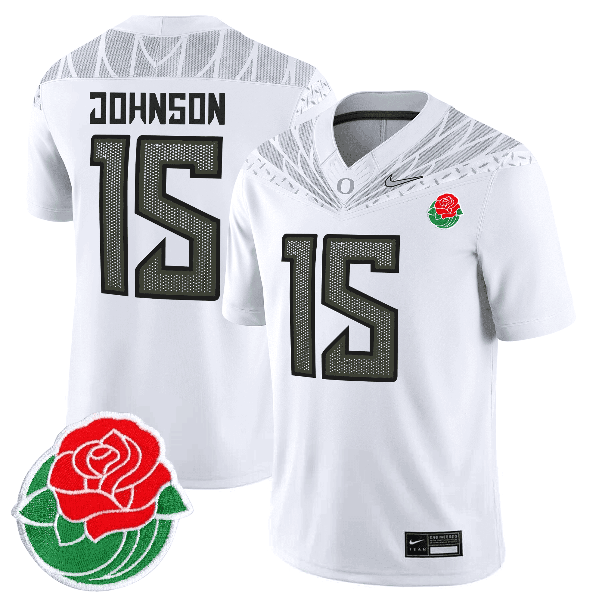 Men's Oregon Ducks Rose Bowl Patch Vapor Limited Jersey - All Stitched
