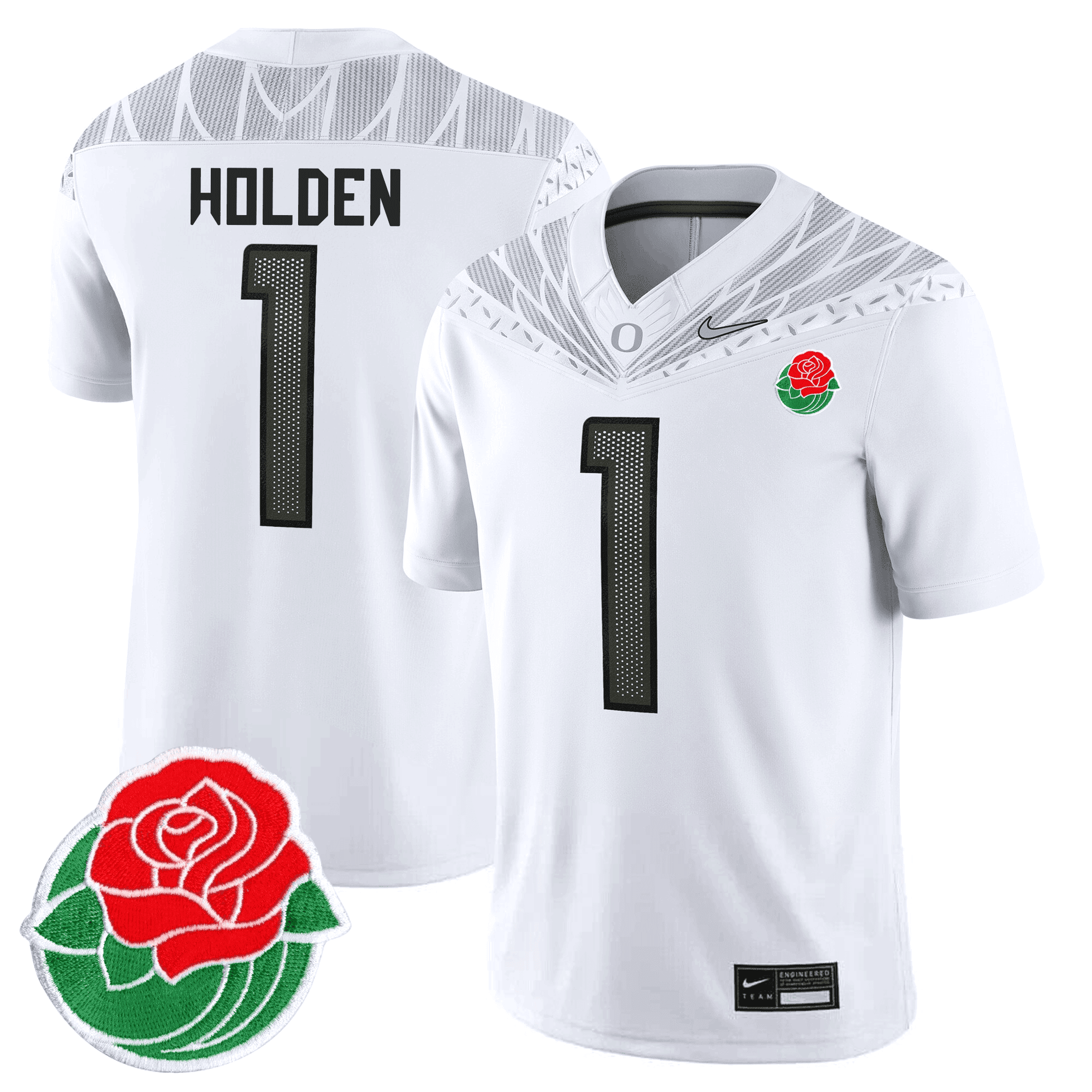Men's Oregon Ducks Rose Bowl Patch Vapor Limited Jersey - All Stitched