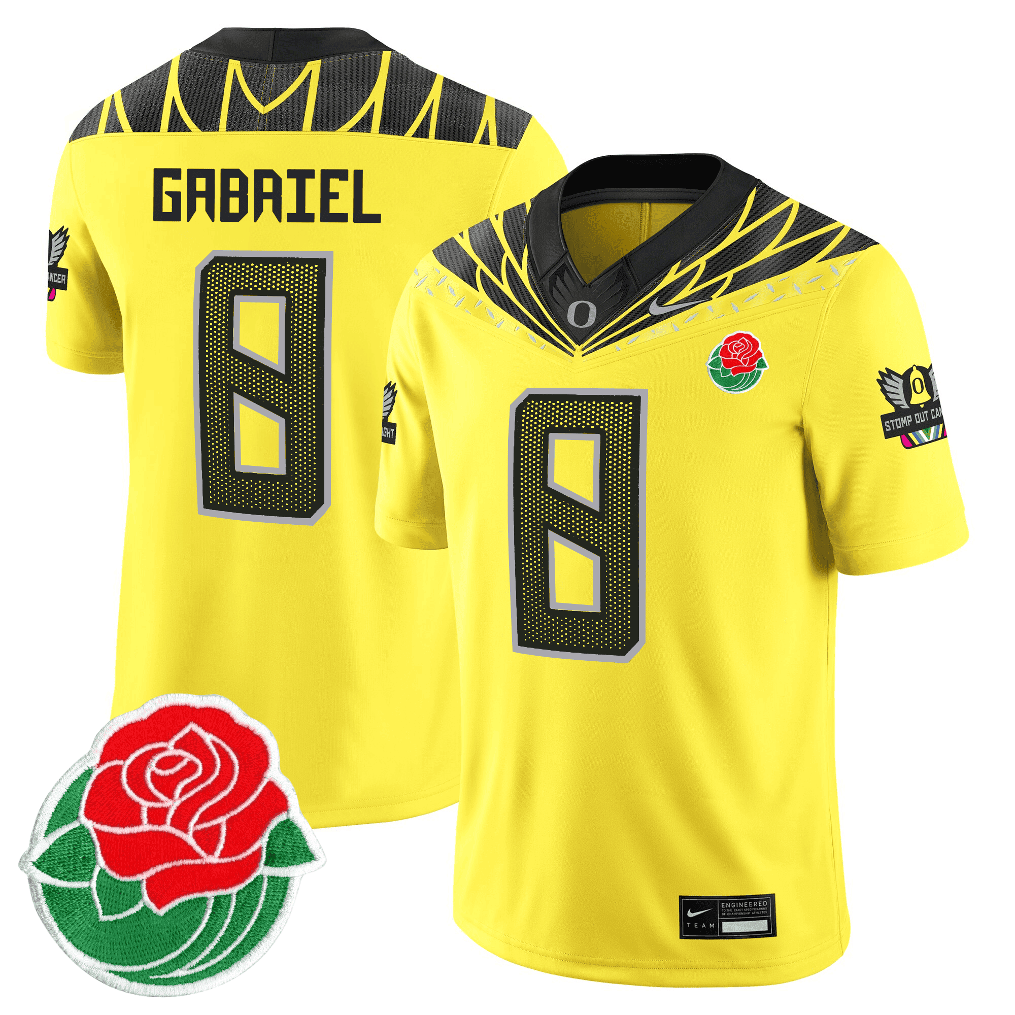 Men's Oregon Ducks Rose Bowl Patch Vapor Limited Jersey - All Stitched