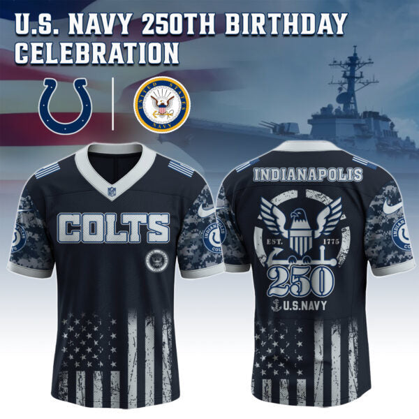 Indianapolis Colts NFL x U.S. NAVY 250TH Birthday Special Edition Jersey