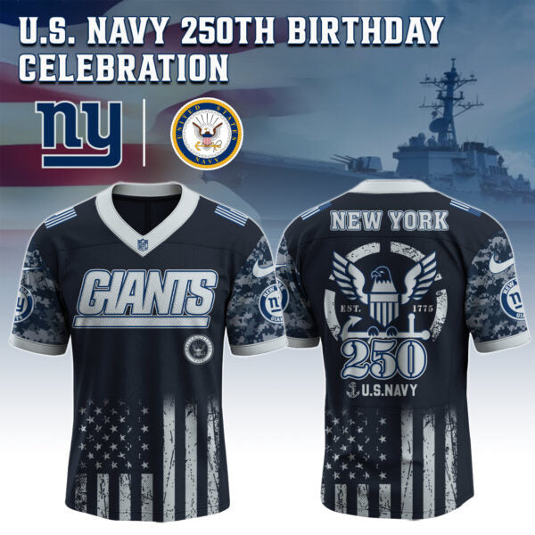 New York Giants NFL x U.S. NAVY 250TH Birthday Special Edition Jersey