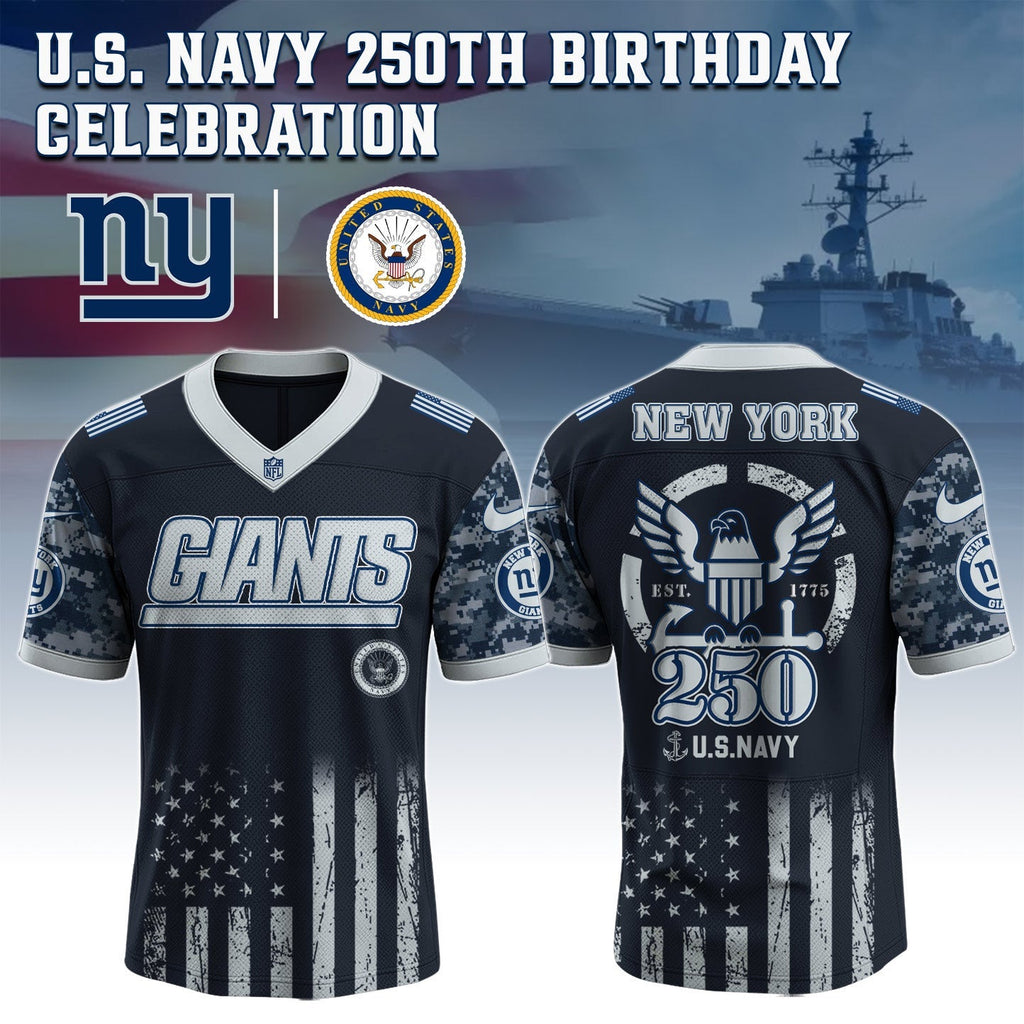 New York Giants NFL x U.S. NAVY 250TH Birthday Special Edition Jersey