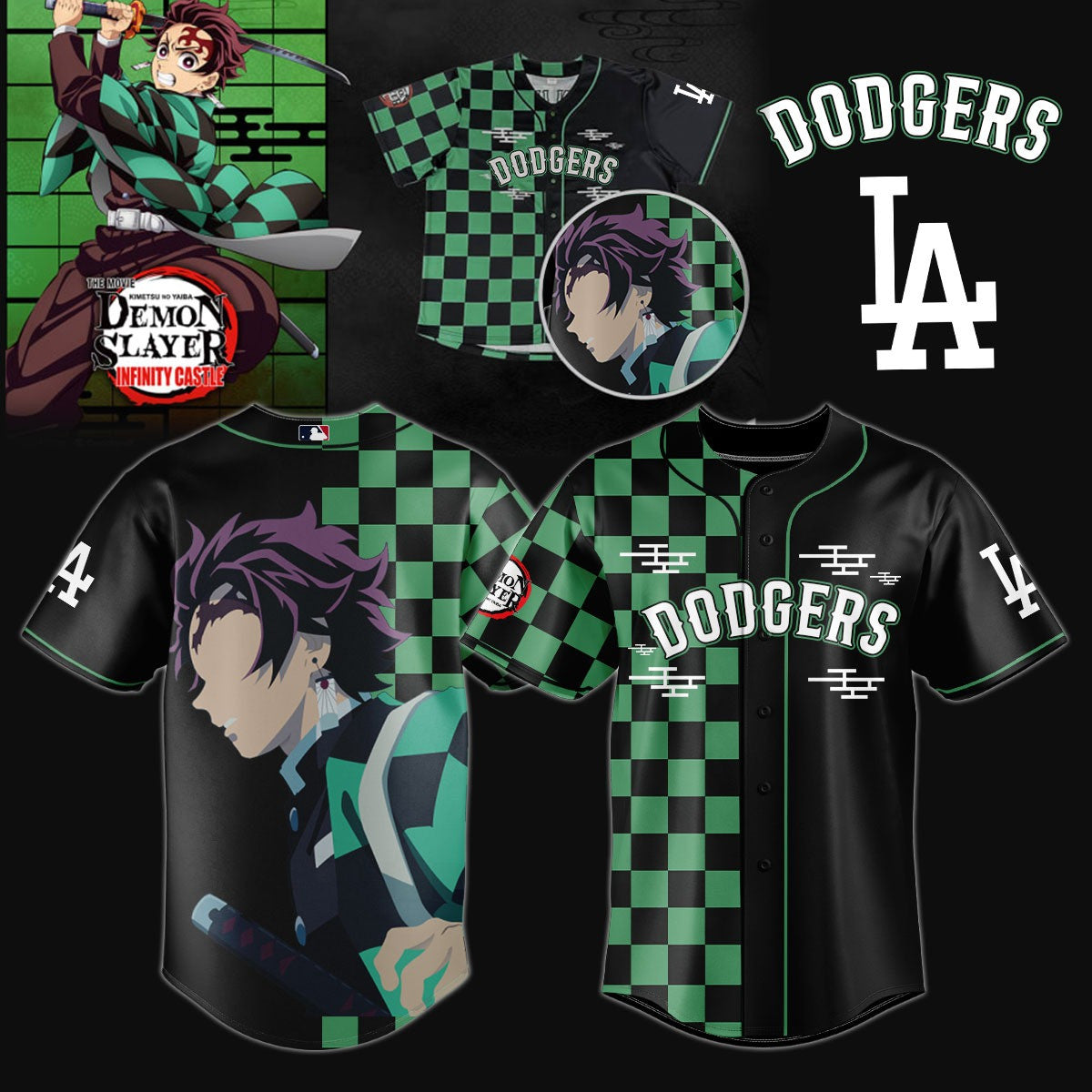LA Dodgers _ Demon Slayer Jersey 2025
