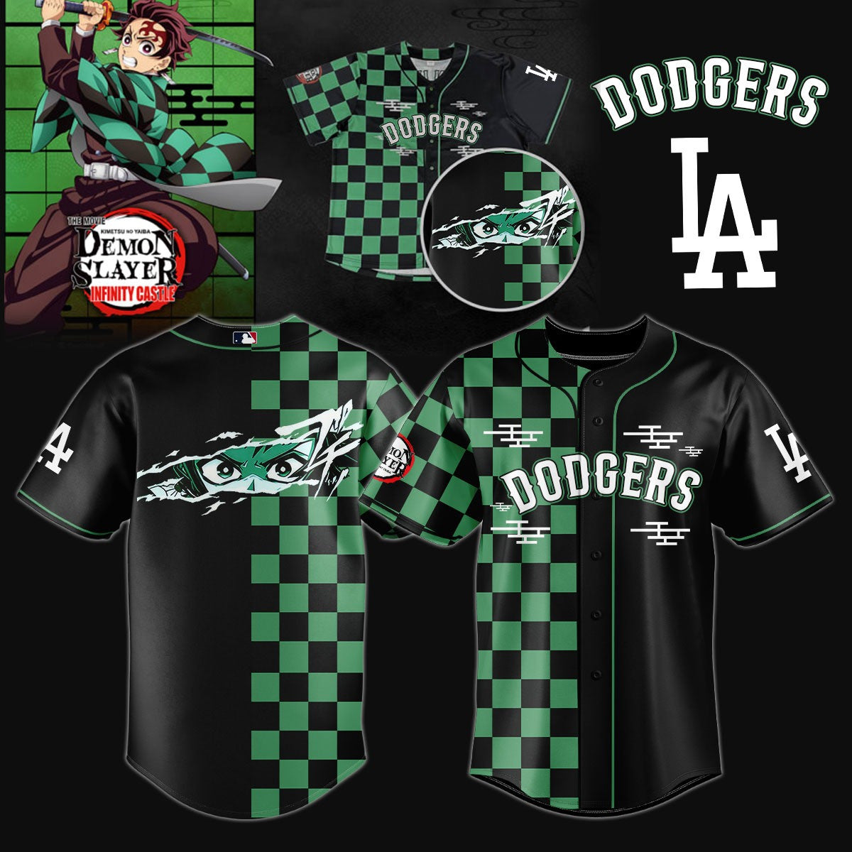 LA Dodgers _ Demon Slayer Jersey 2025