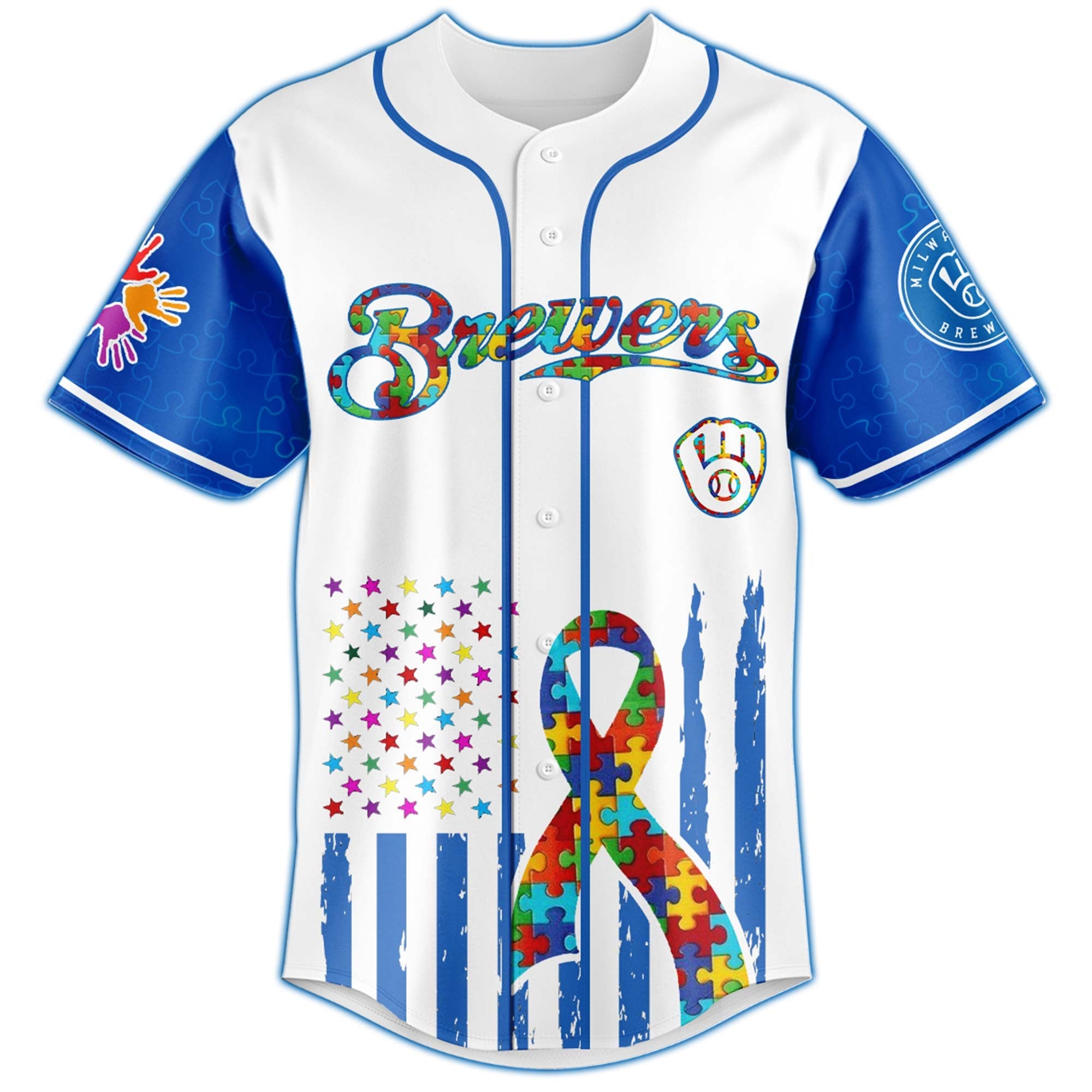 Milwaukee Brewers × Special Autism Awareness Month Limited Edition Jersey
