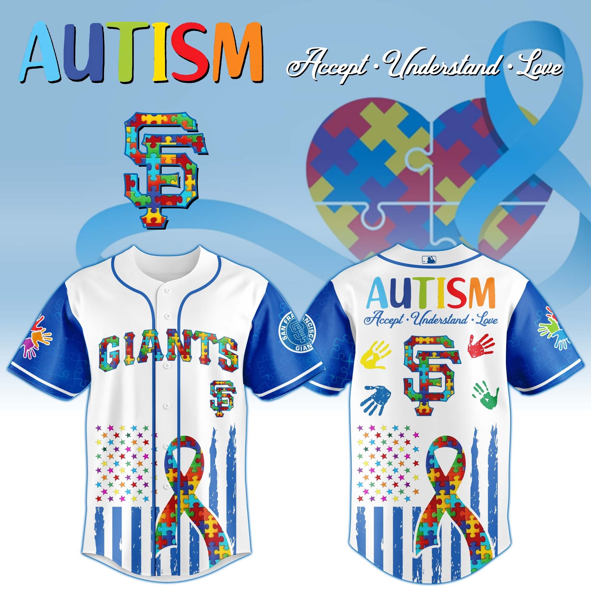 San Francisco Giants × Special Autism Awareness Month Limited Edition Jersey