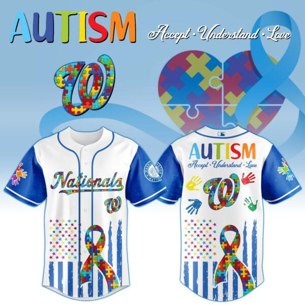 Washington Nationals × Special Autism Awareness Month Limited Edition Jersey