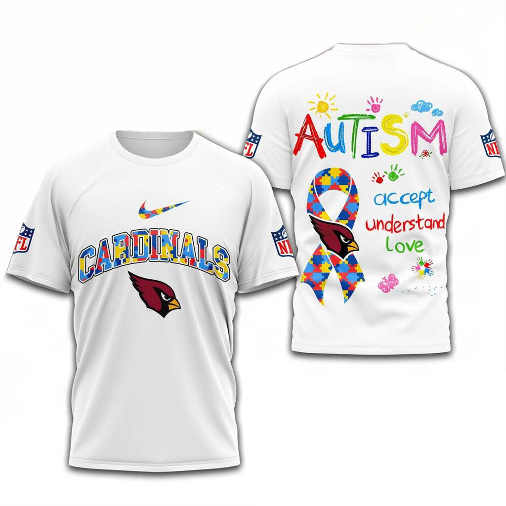NFL Arizona Cardinals Autism Awareness Accept Understand Love Shirt Arizona Cardinals Merch