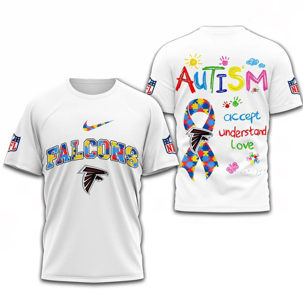 NFL Atlanta Falcons Autism Awareness Accept Understand Love Shirt Atlanta Falcons Merch