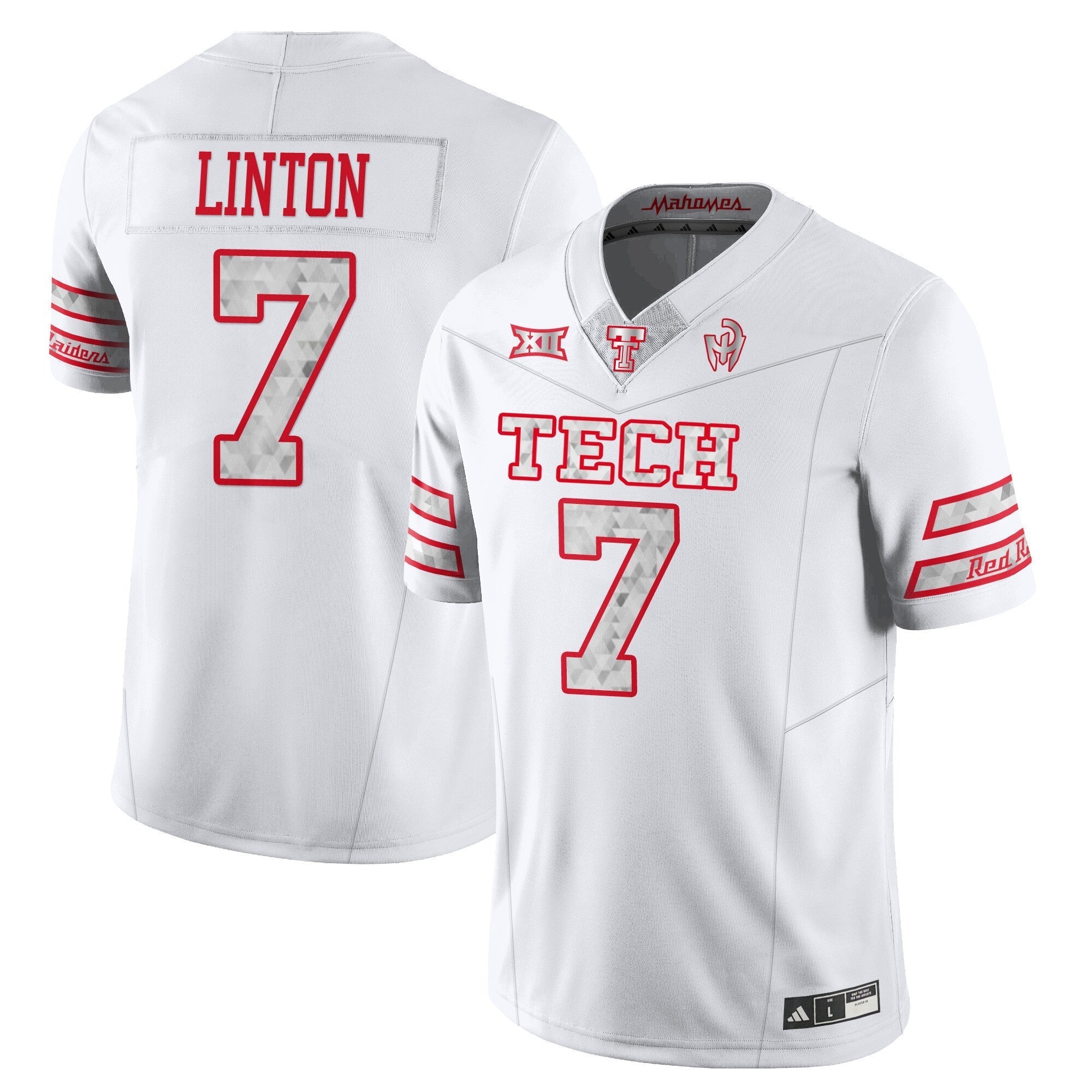 Texas Tech Football Ã¢â¬ÅGalvanICEDÃ¢â¬Â Jersey - All Stitched