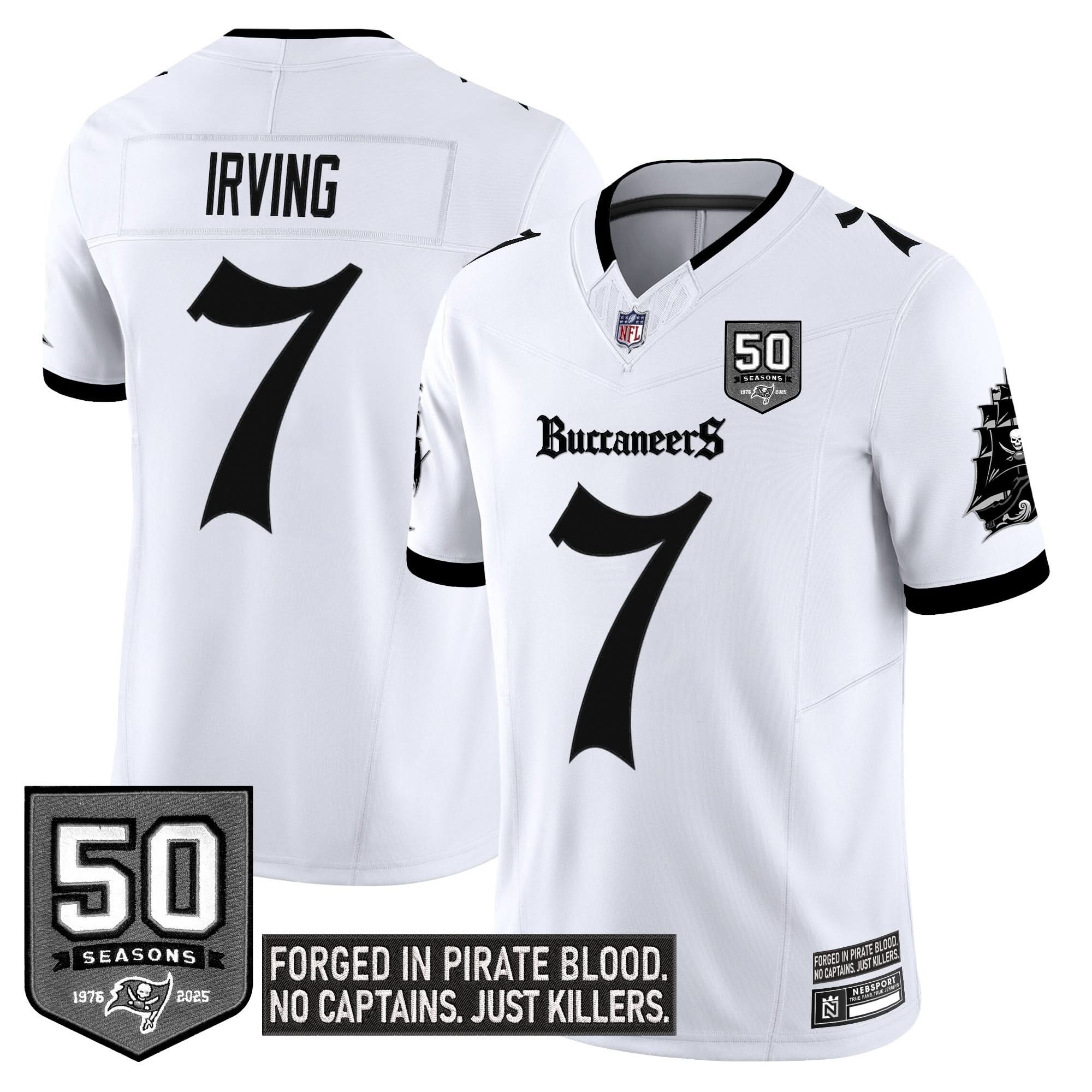 Tampa Bay Buccaneers 'Gothic Pirate Shadows Edition' Limited Jersey - All Stitched
