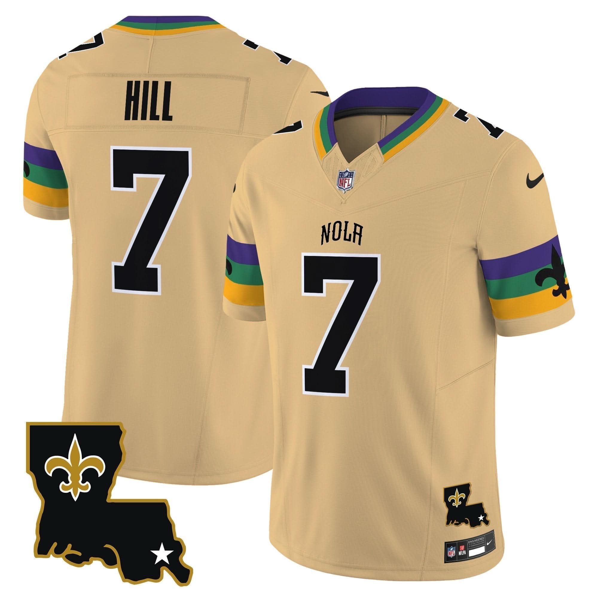 Saints 2024 New Orleans City Vapor Limited Jersey - All Stitched