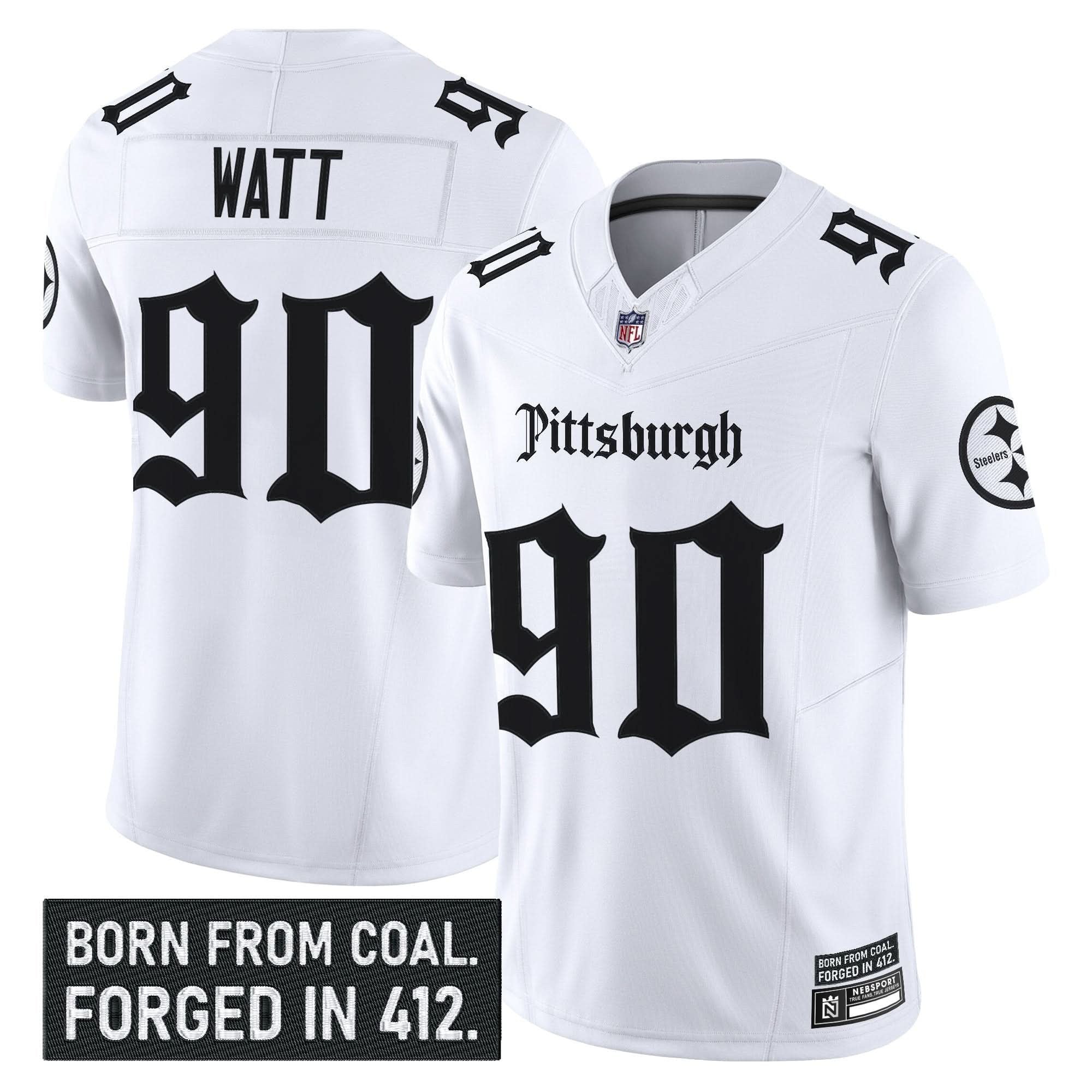 Pittsburgh Steelers 'Gothic Steel City Edition' Vapor Limited Jersey - All Stitched