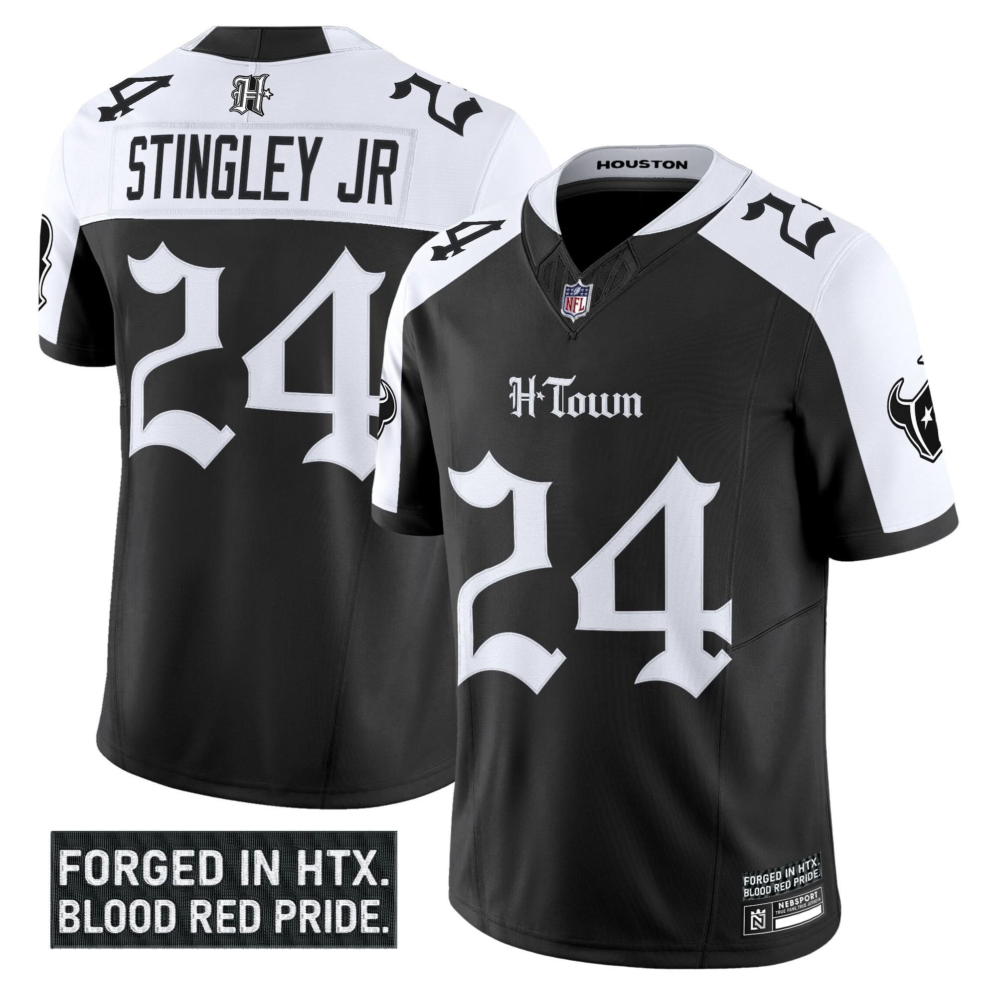 Houston Texans 'Gothic Lone Star Shadows Edition' Vapor Limited Jersey - All Stitched