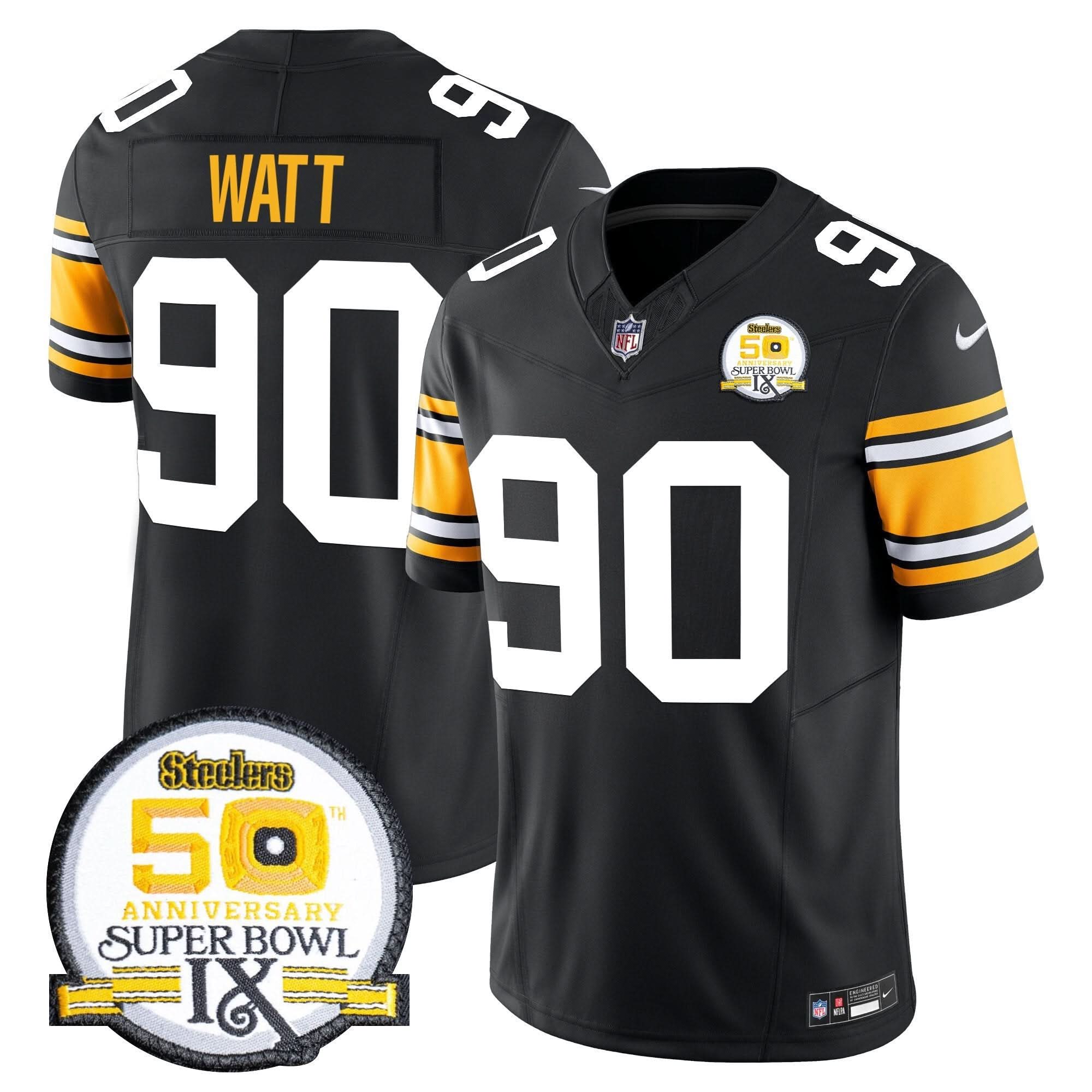 Pittsburgh Steelers Throwback 2024 Vapor Limited Jersey - All Stitched