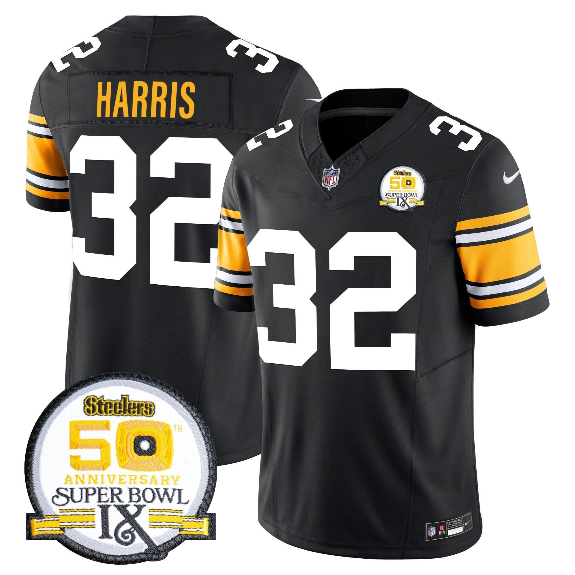 Pittsburgh Steelers Throwback 2024 Vapor Limited Jersey - All Stitched