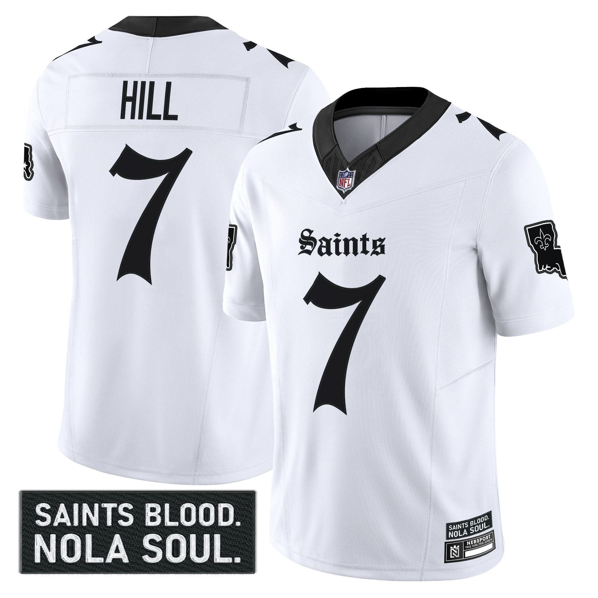 New Orleans Saints 'Gothic Vieux CarrÃÂ© Edition' Vapor Jersey - All Stitched