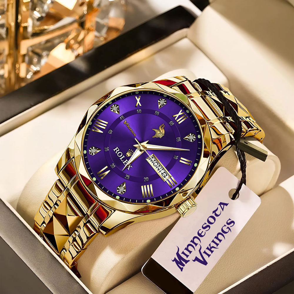 Minnesota Vikings x Rolex Alloy Luxury Quartz Watch
