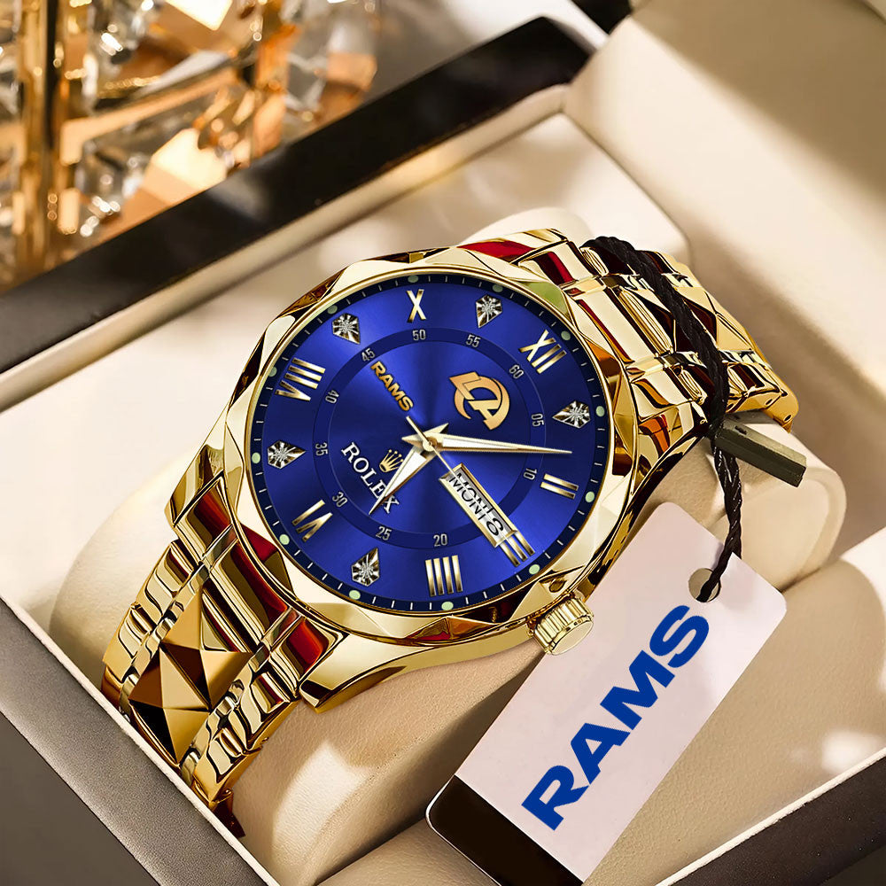 Los Angeles Rams x Rolex Alloy Luxury Quartz Watch
