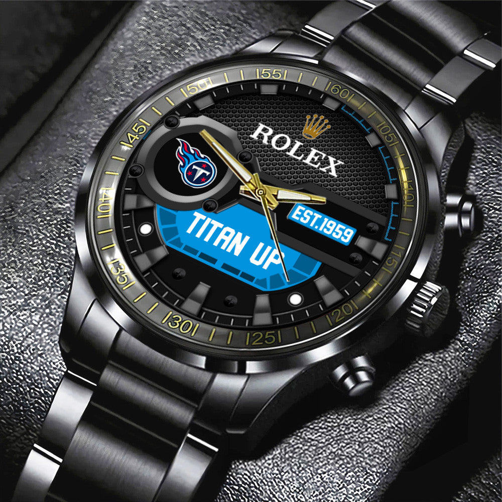 Tennessee Titans x Rolex Black Stainless Steel Watch